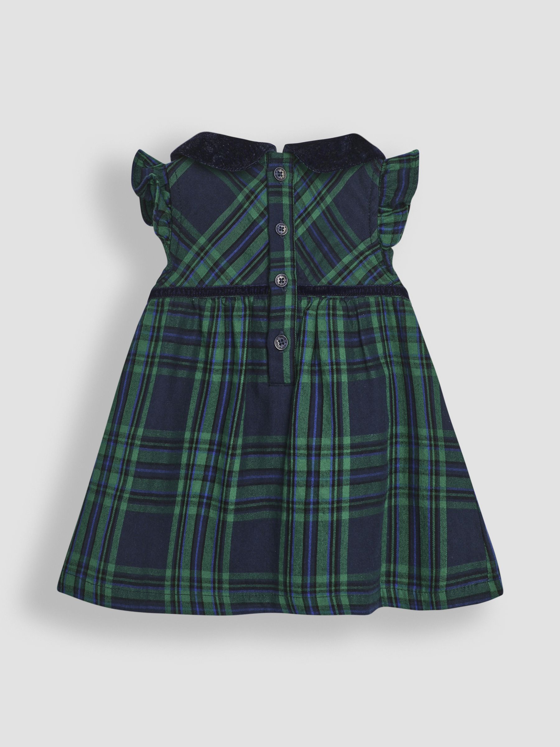 Green Tartan Baby Dress & Body Set - Image 3 of 6