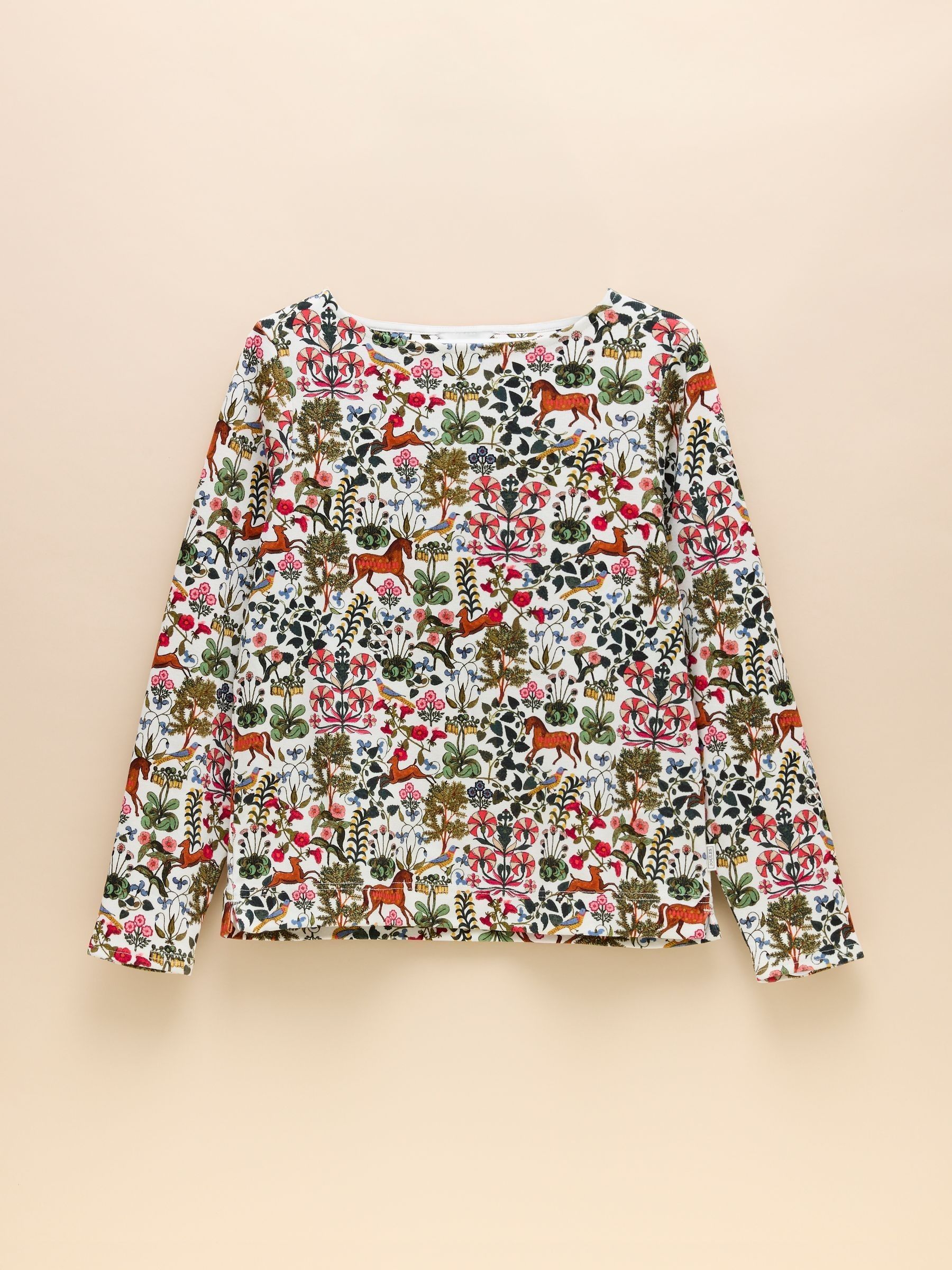Harbour Forest Print Boat Neck Printed Top - Image 6 of 6