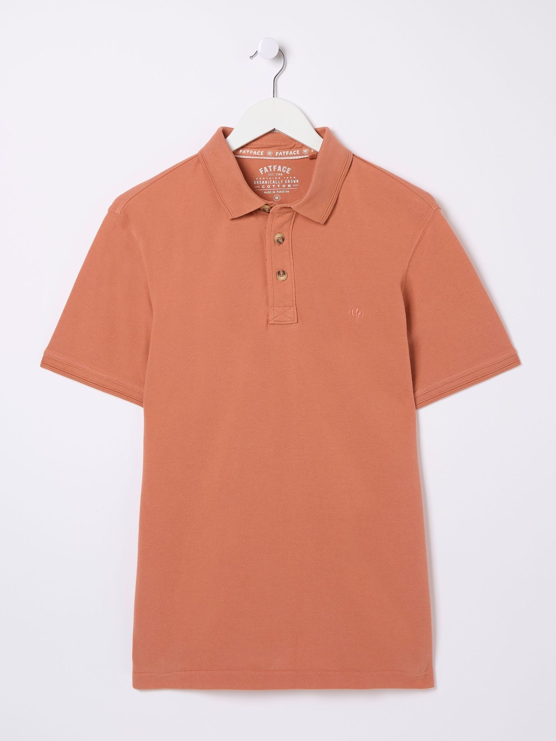 Orange Pique Polo Shirt - Image 4 of 4