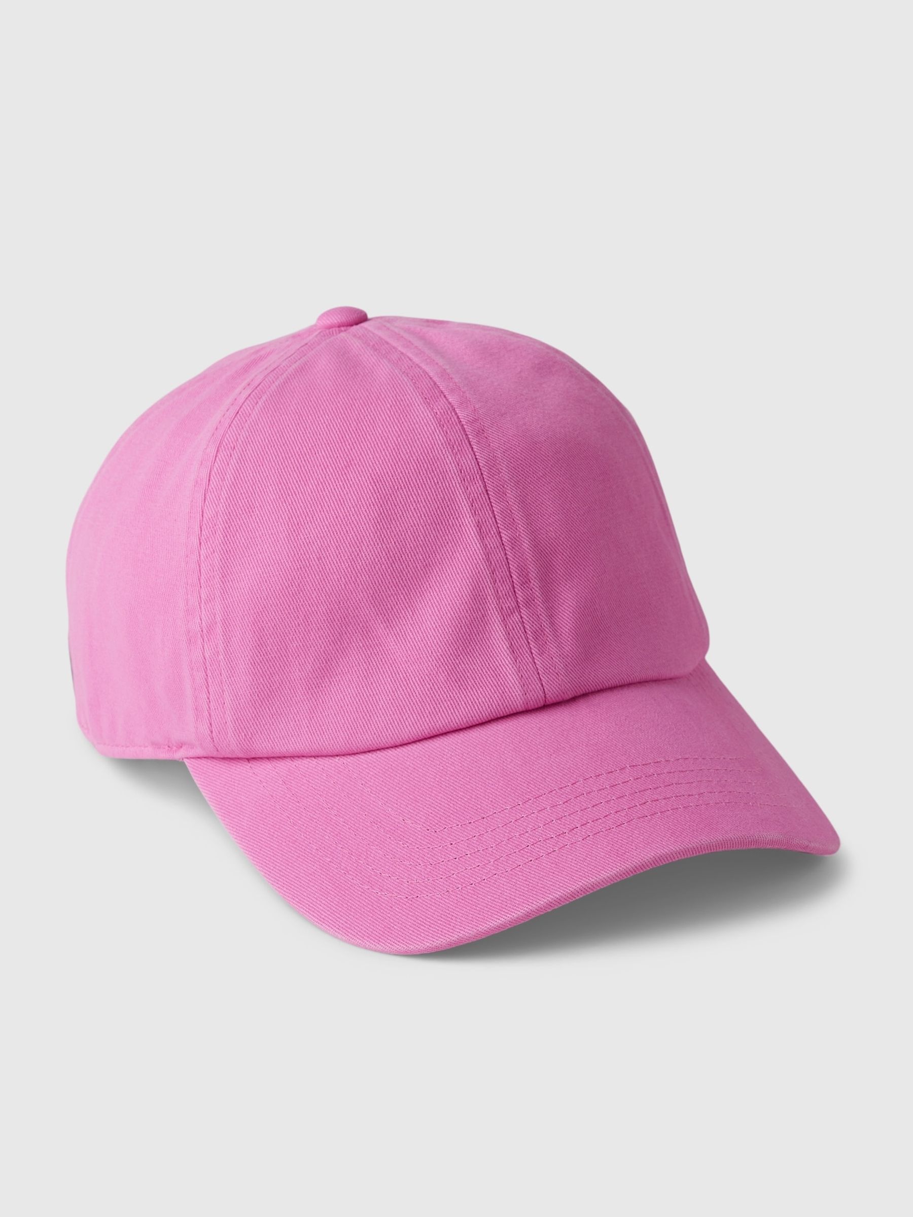 Pink Adult Organic Cotton Washed Baseball Hat - Image 1 of 2