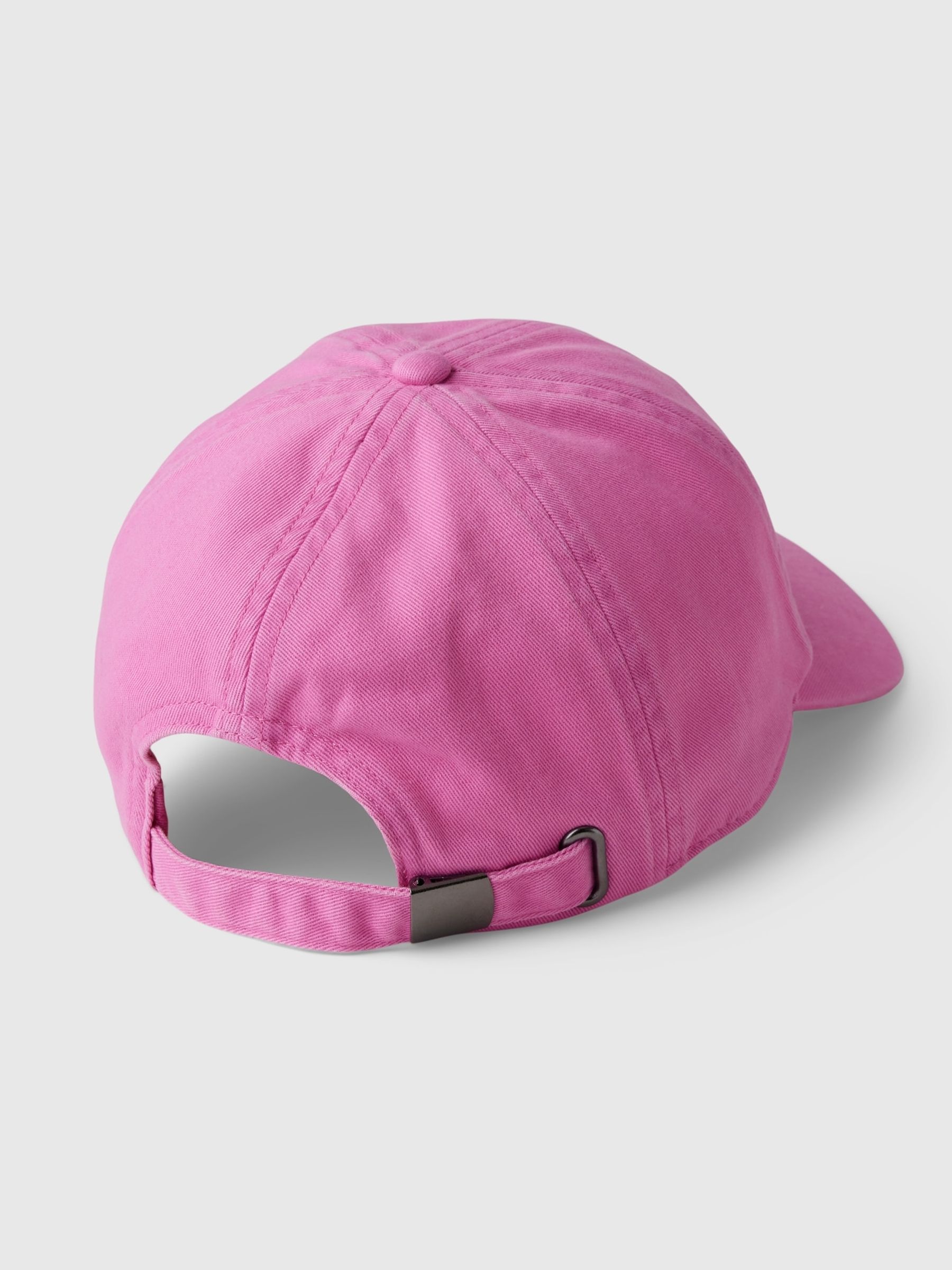 Pink Adult Organic Cotton Washed Baseball Hat - Image 2 of 2