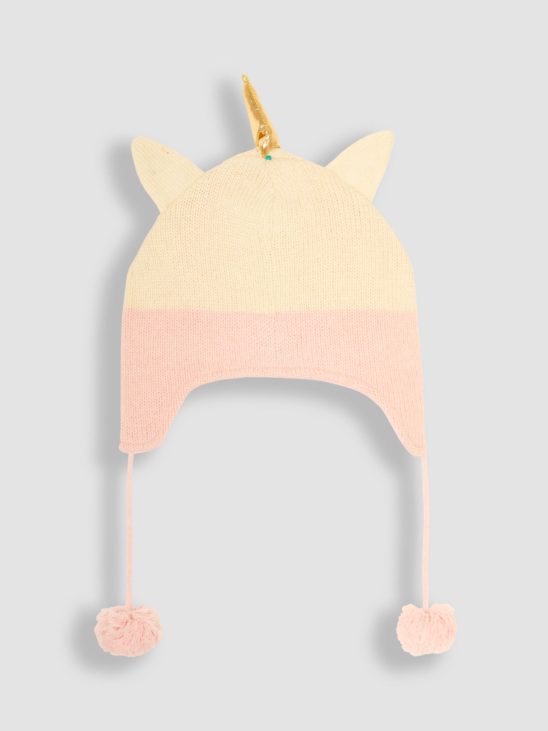 Cream Unicorn Pom Pom Hat - Image 2 of 3