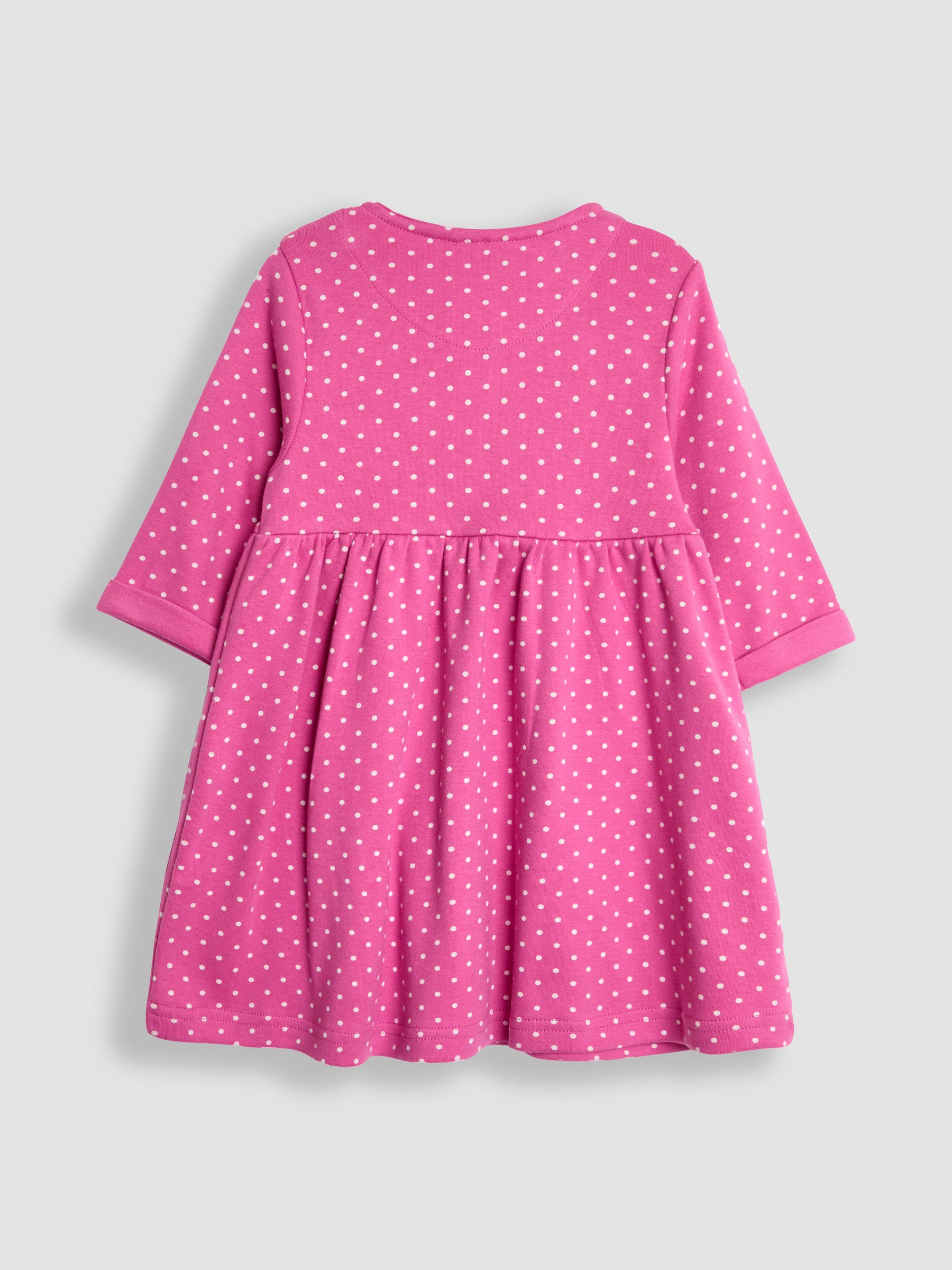 Fuchsia Pink Fairy Appliqué Button Front Dress - Image 2 of 3