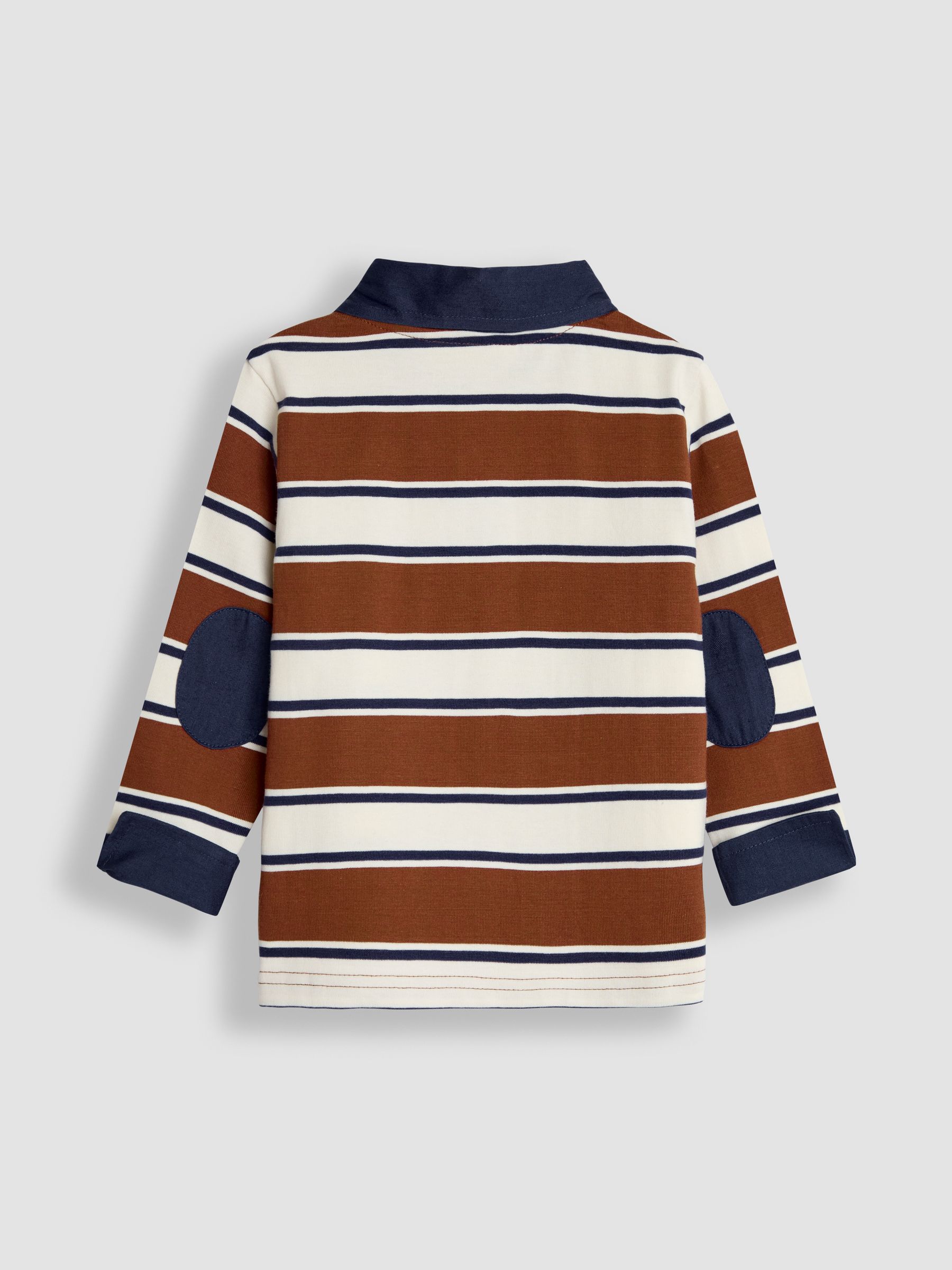 Brown Stripe Rugby Top - Image 2 of 3