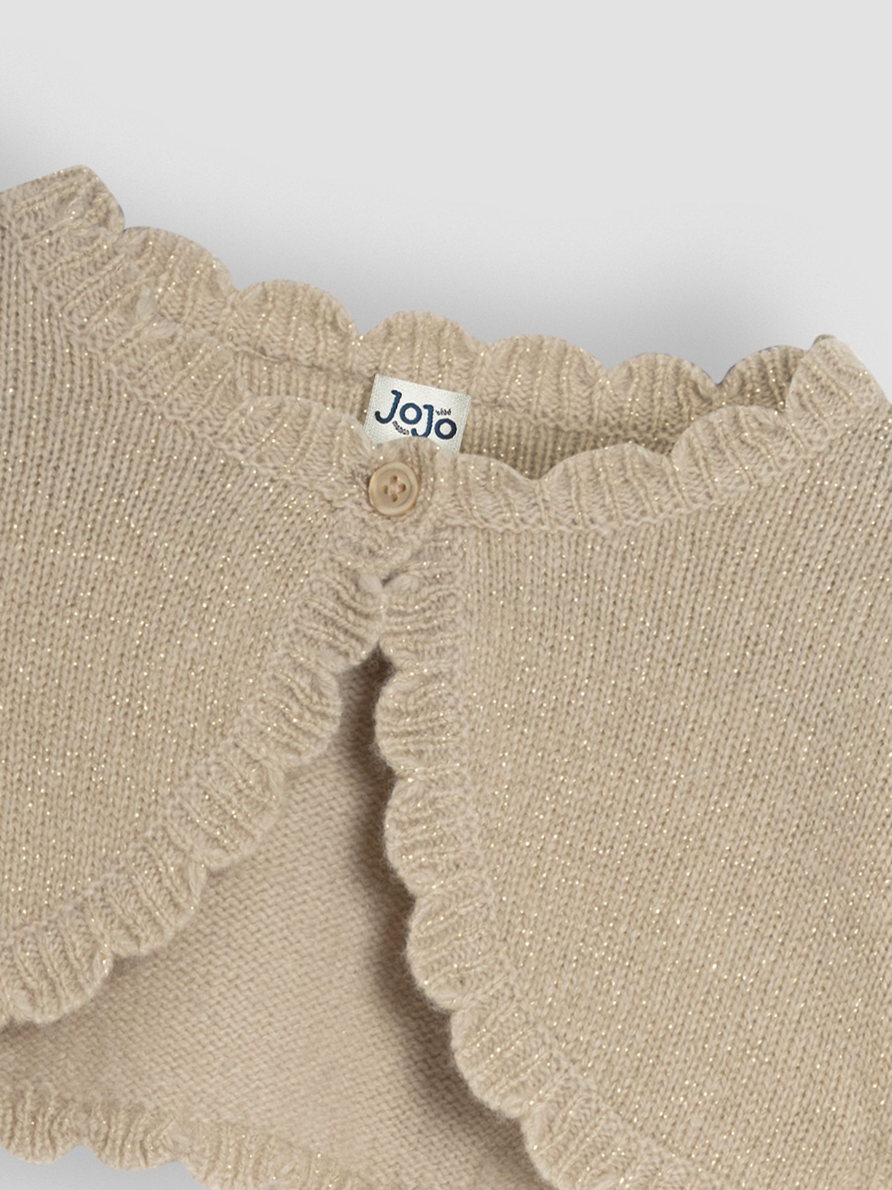 Gold Lace Knit Bolero Cardigan - Image 3 of 3
