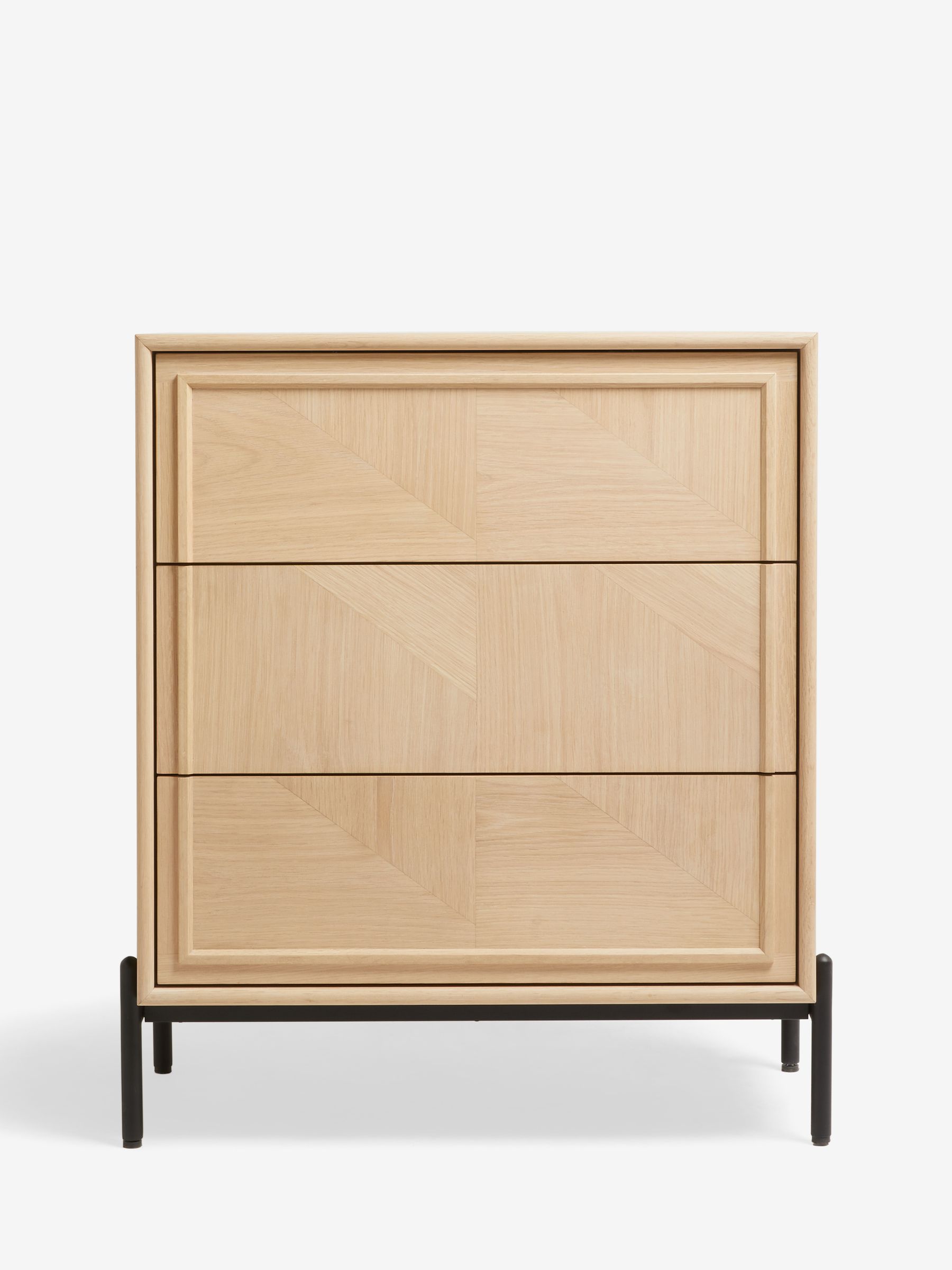 Whitewashed Oak Aden Wide Chest of Drawers - Image 5 of 9