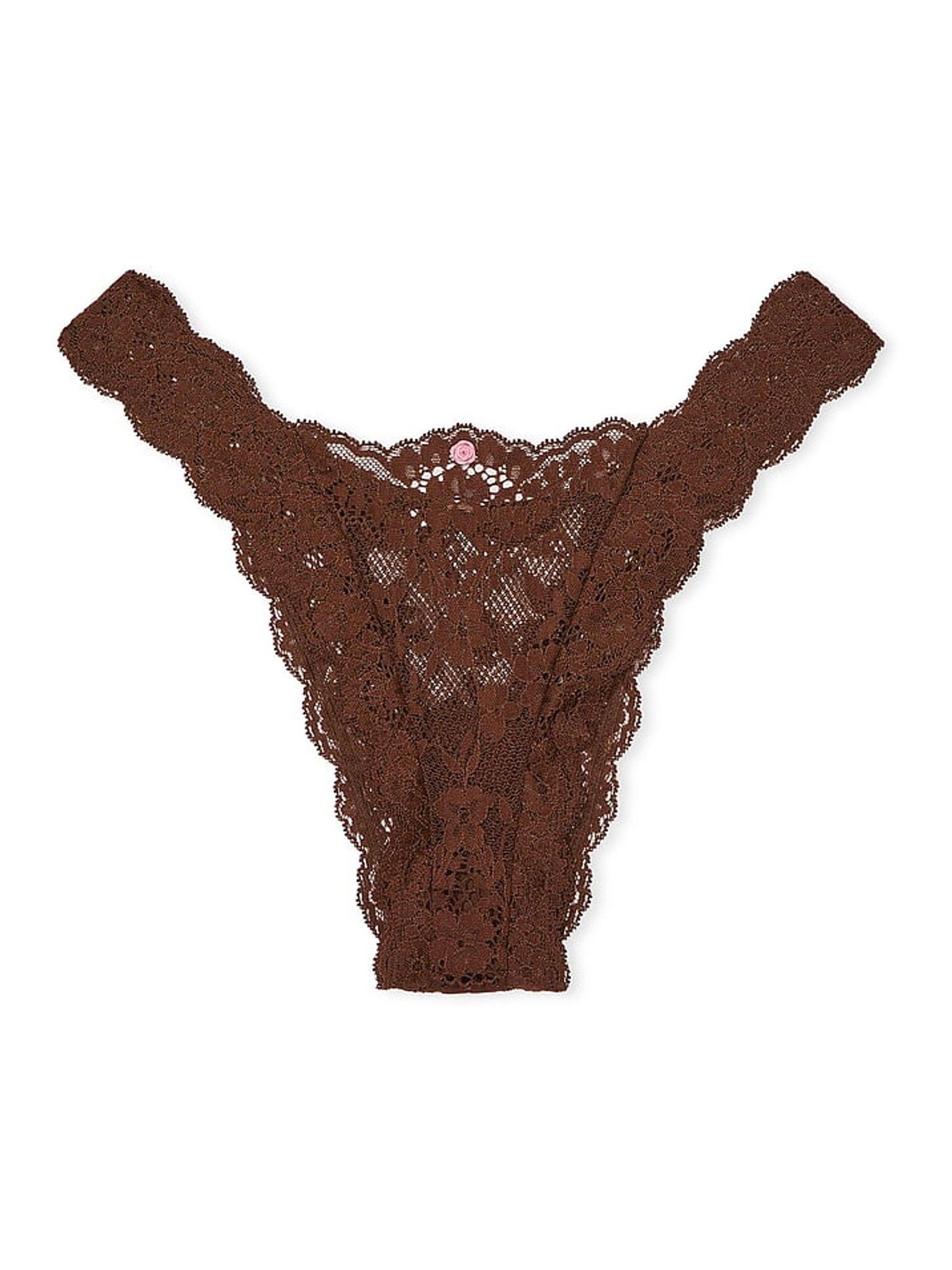 Ganache Nude Brazilian Lace Knickers - Image 3 of 3