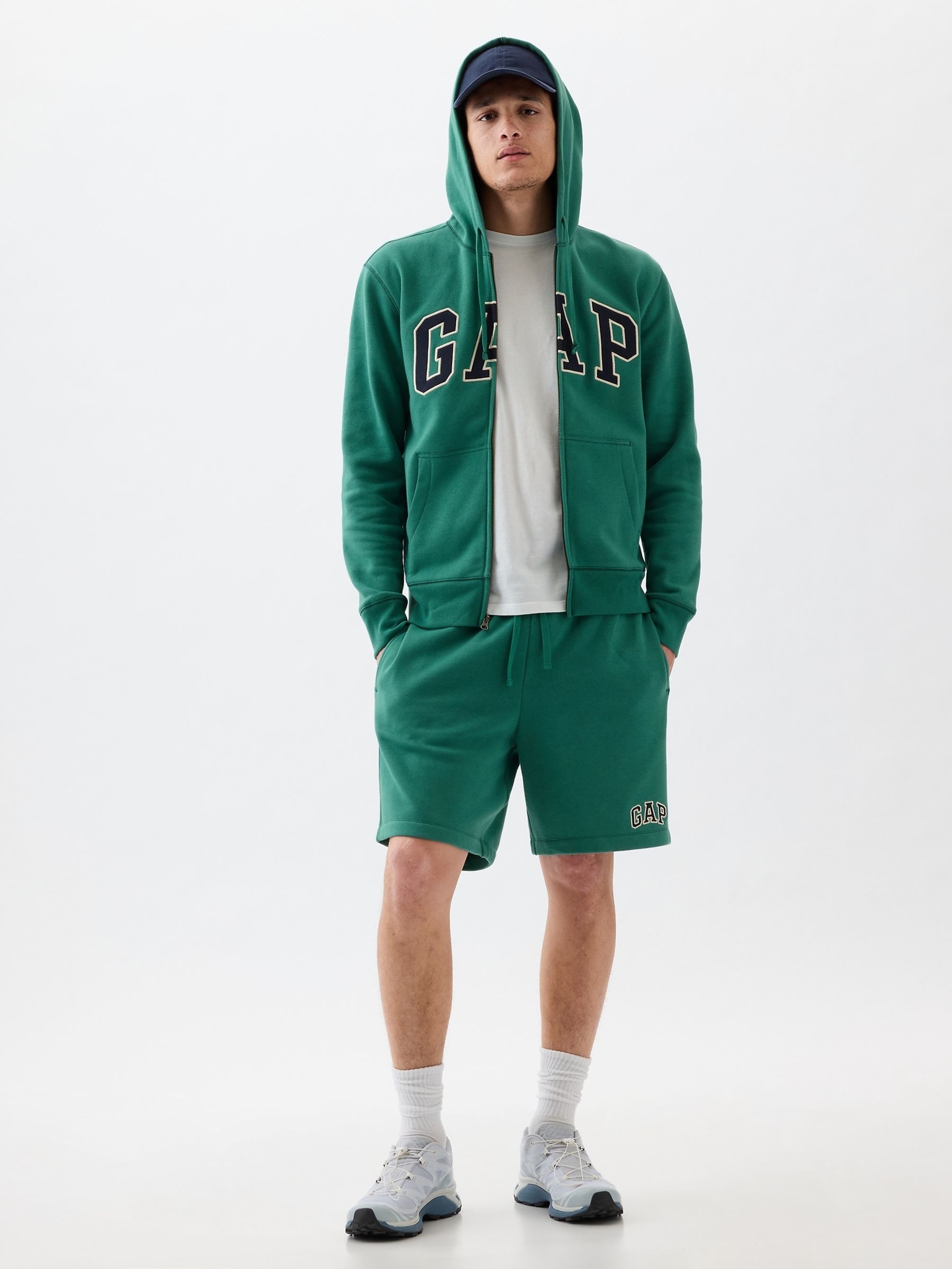 Dark Green Logo Zip Up Hoodie - Image 1 of 1