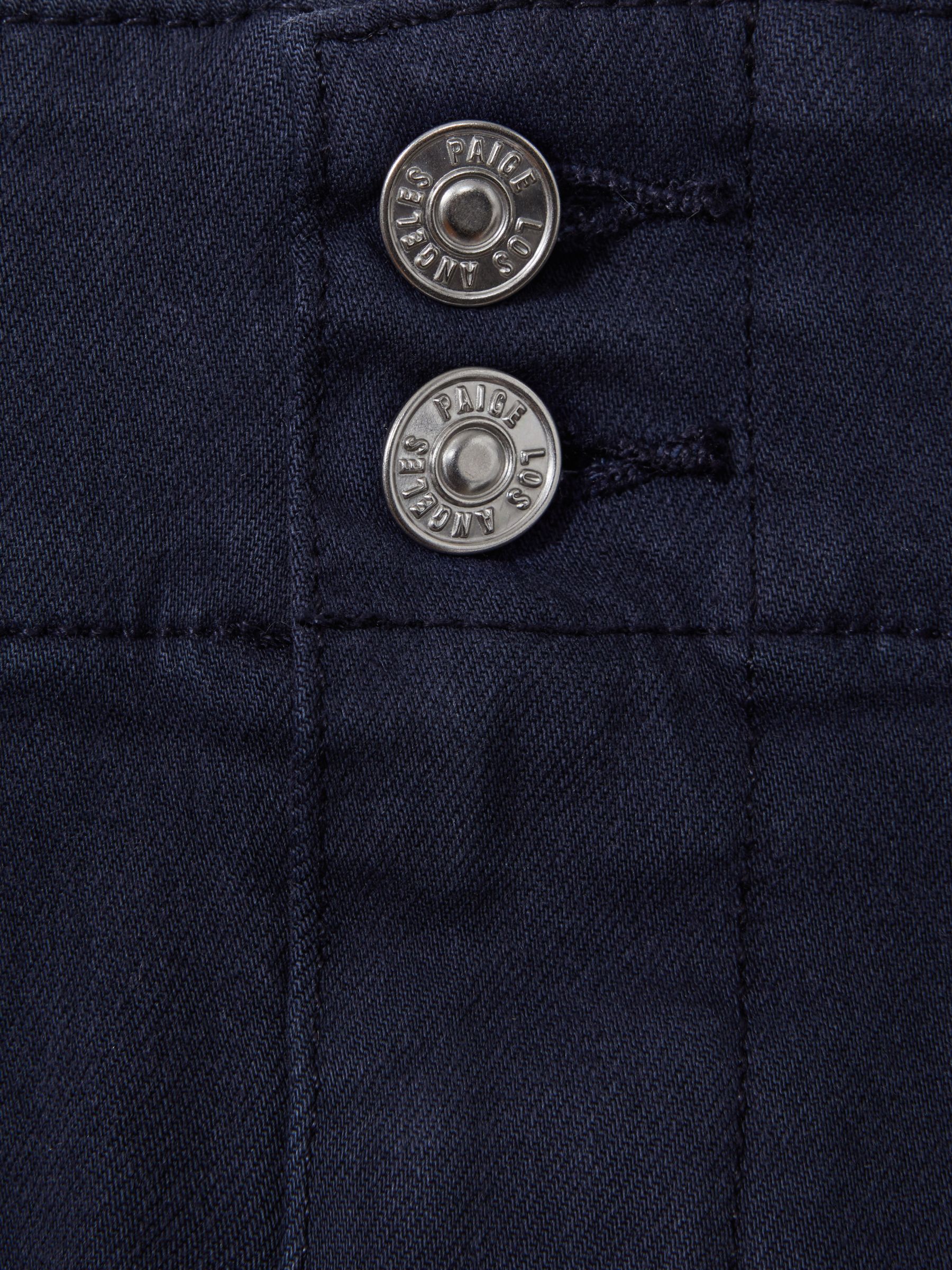 Paige High Rise Shorts With Turned-Up Hems in Navy - Image 5 of 5