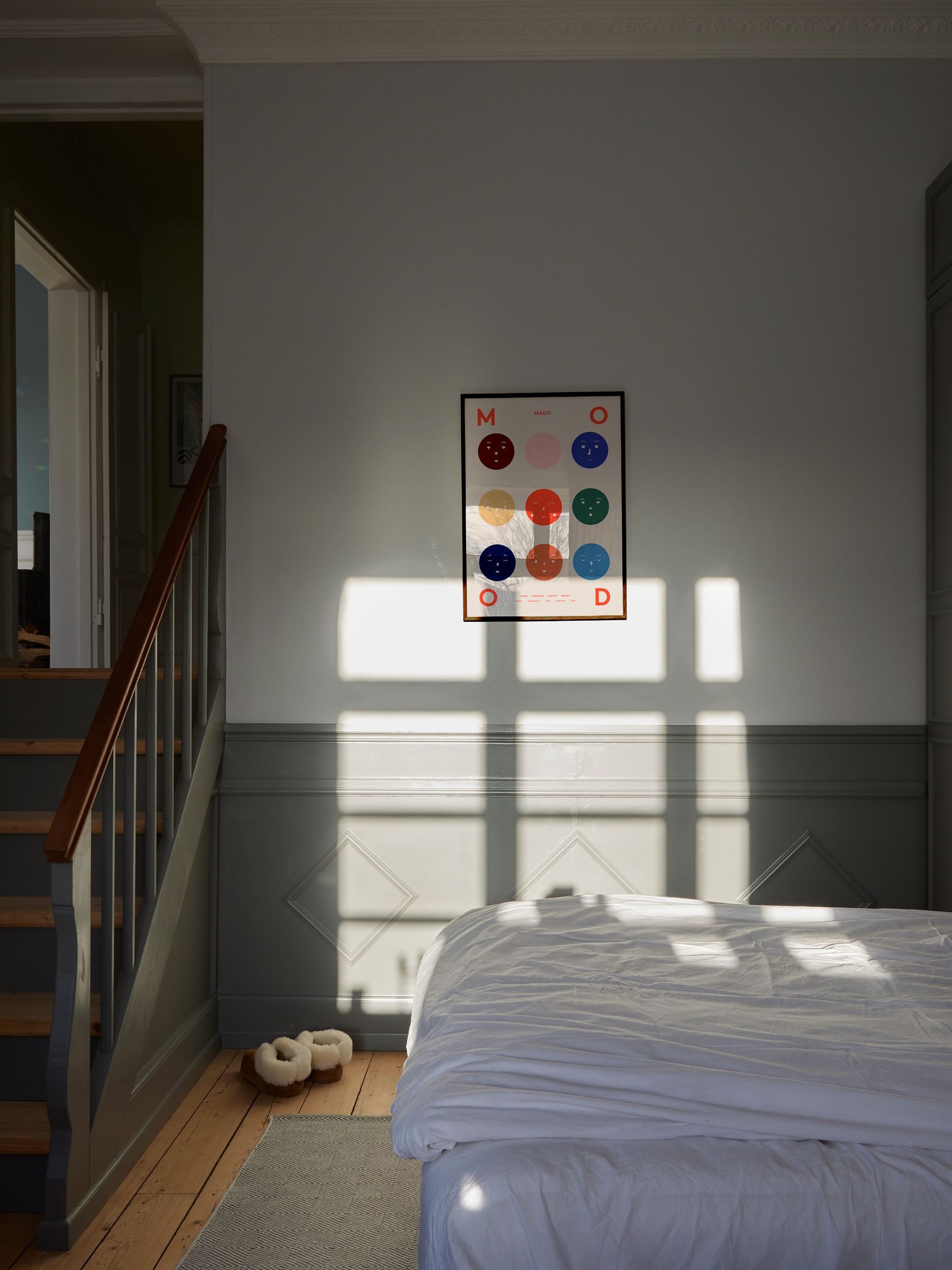 Paper Collective Cream Nine Moods Framed Wall Art Print in Dark Oak Frame - Image 4 of 4