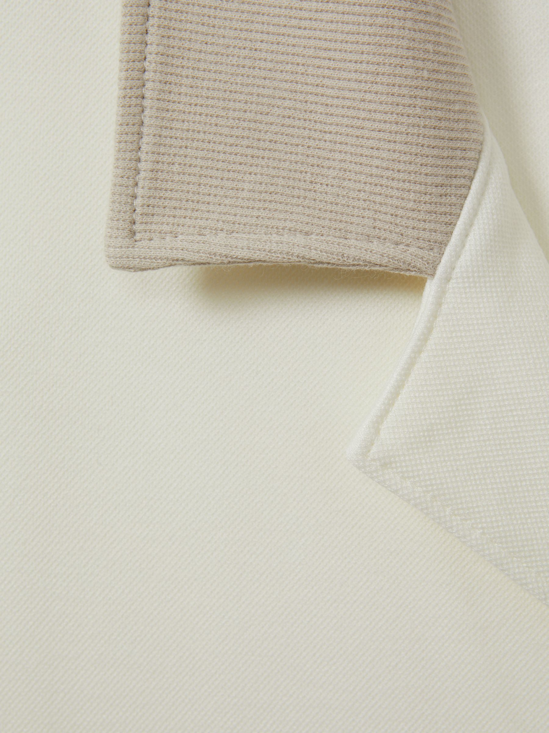 Roan White Paige Knitted Pique Cuban Collar Shirt - Image 6 of 6