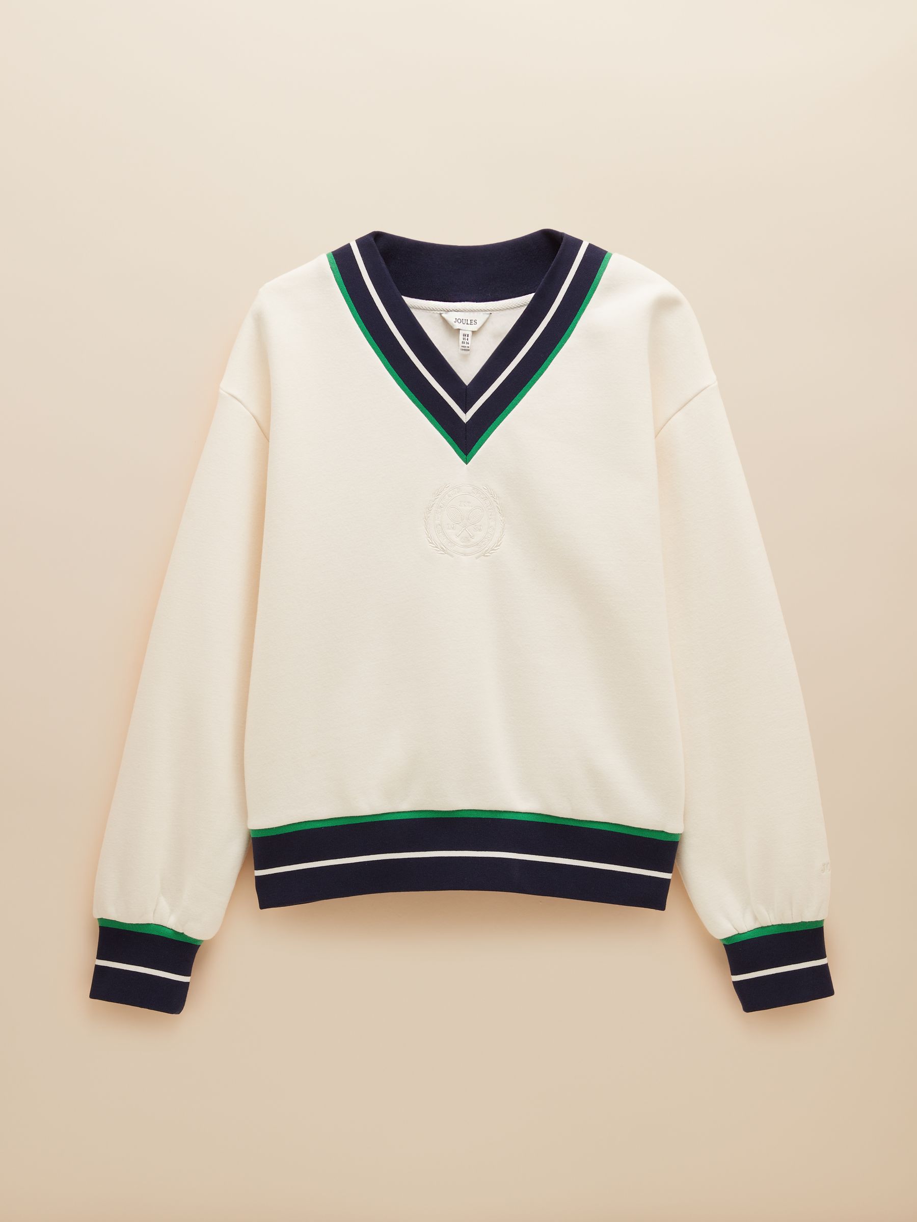 Varsity Cream Embroidered Sweatshirt - Image 7 of 9