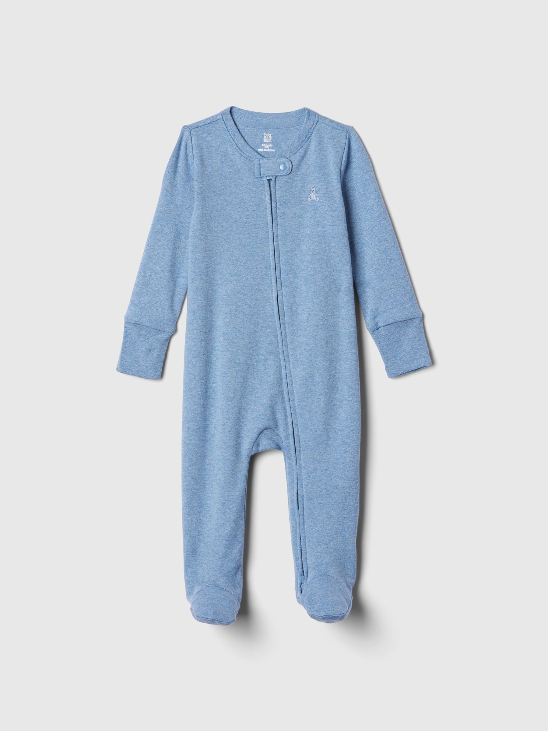 Blue First Favourites Footed Sleepsuit (Newborn-9mths) - Image 1 of 1