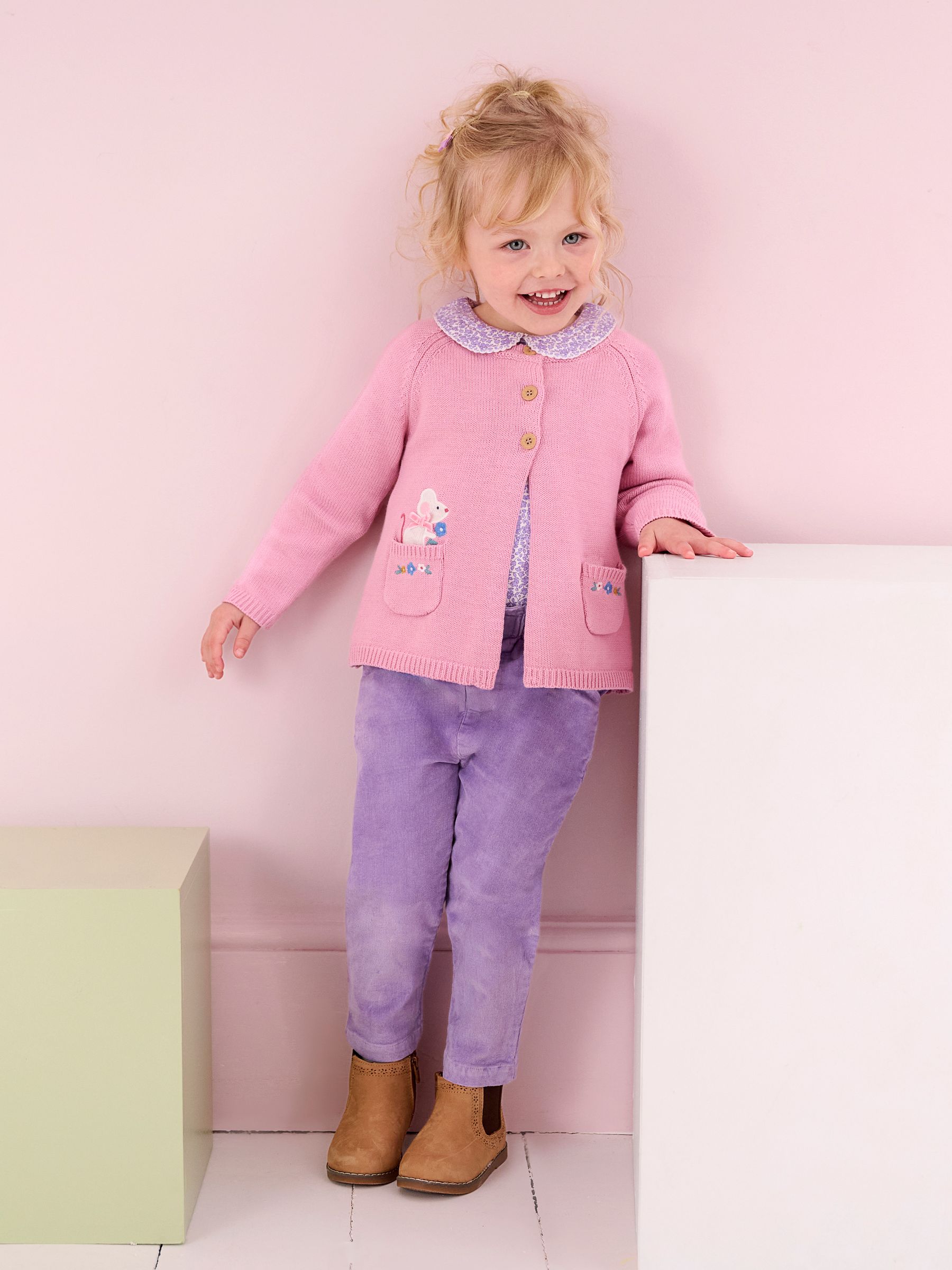 Lilac Purple 2-Pack Ditsy Floral Peter Pan Tops - Image 4 of 4