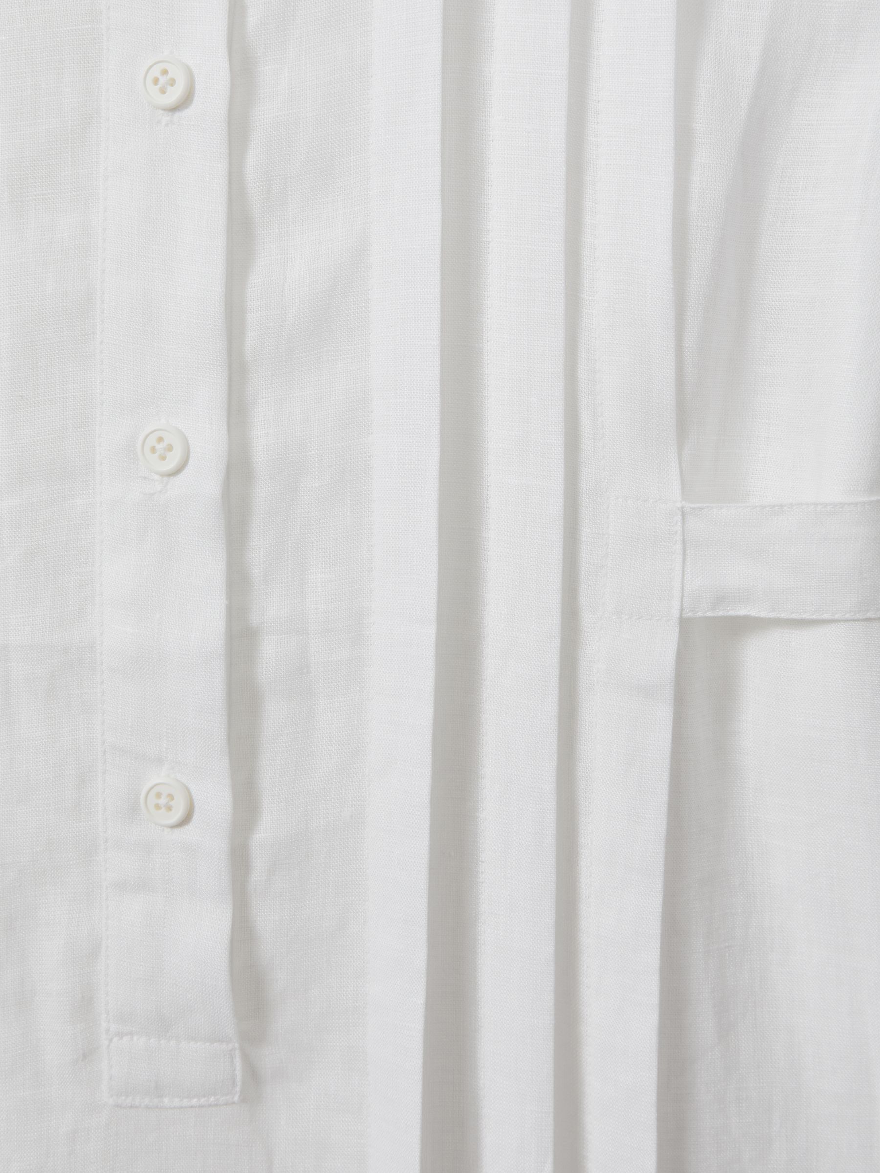 Bondi Born Linen Belted Midi Dress in White - Image 5 of 5