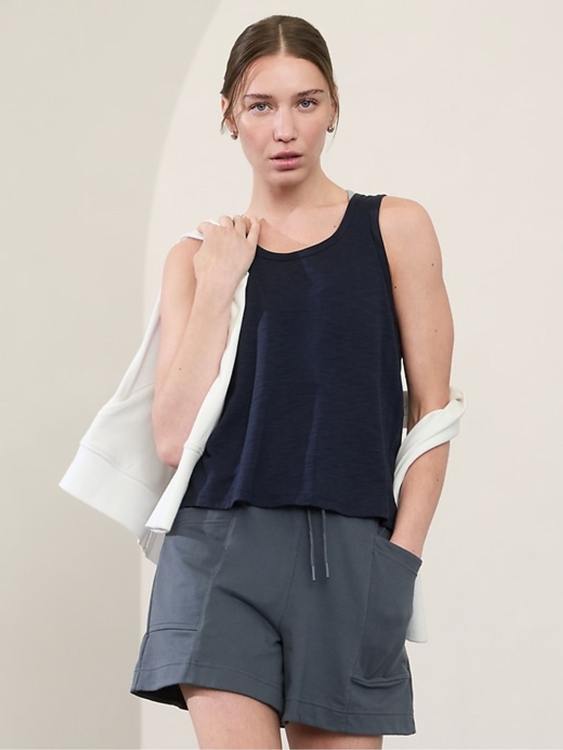 Athleta Navy Blue Essential Tank Top - Image 1 of 1