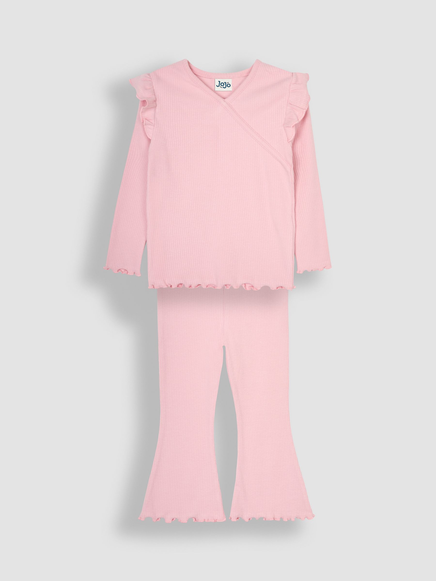 Rose Wrap Rib Top & Leggings Set - Image 1 of 4