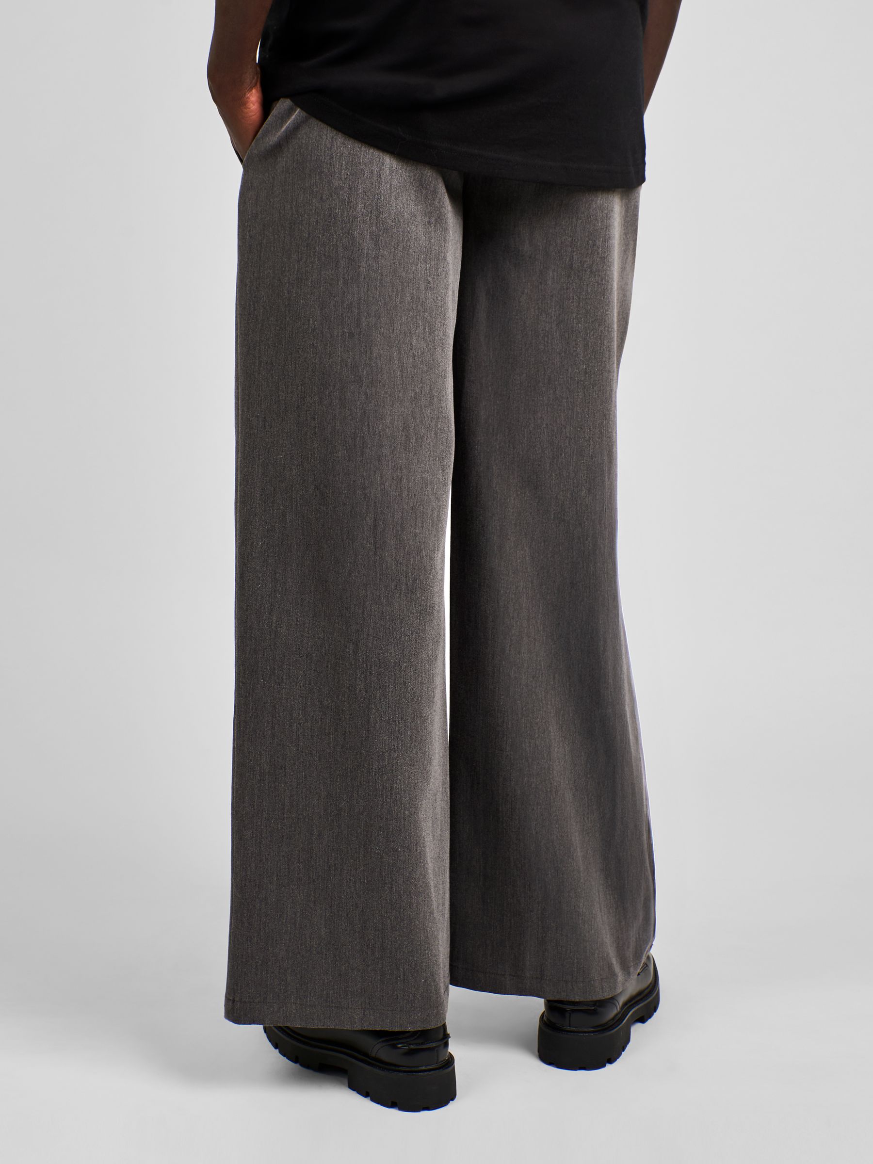 Grey Maternity Wide Leg Trousers - Image 2 of 4