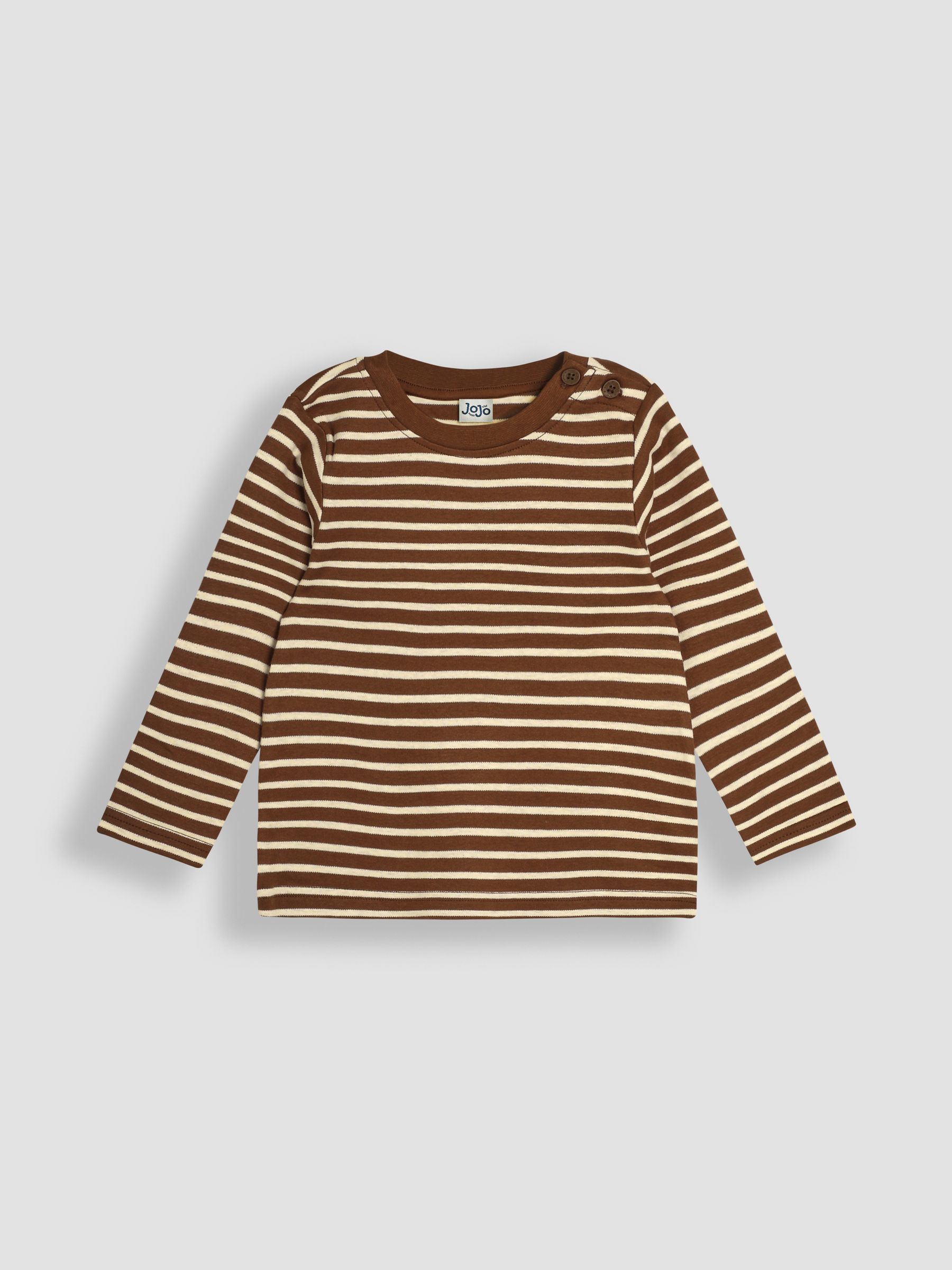 Natural Safari Animals Print & Stripe Long Sleeve 2-Pack Tops - Image 4 of 5