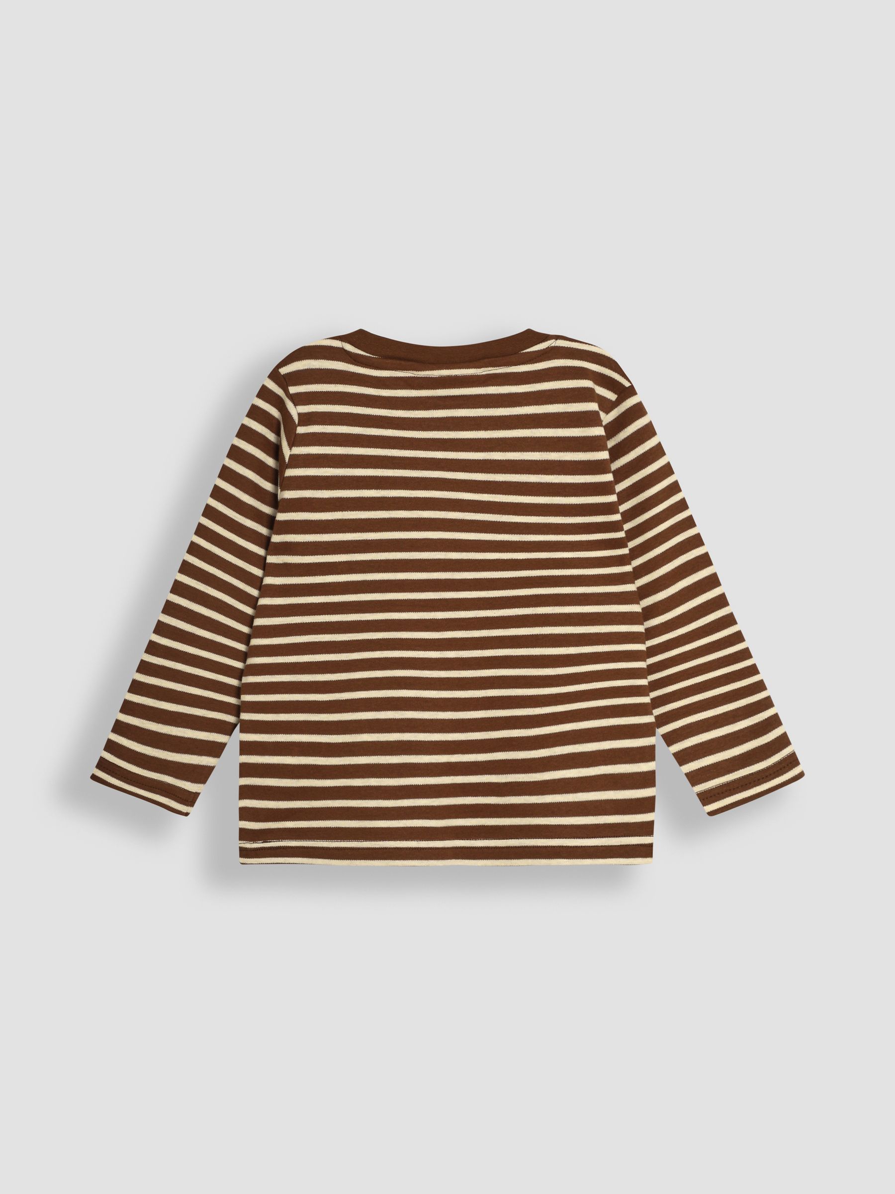 Natural Safari Animals Print & Stripe Long Sleeve 2-Pack Tops - Image 5 of 5