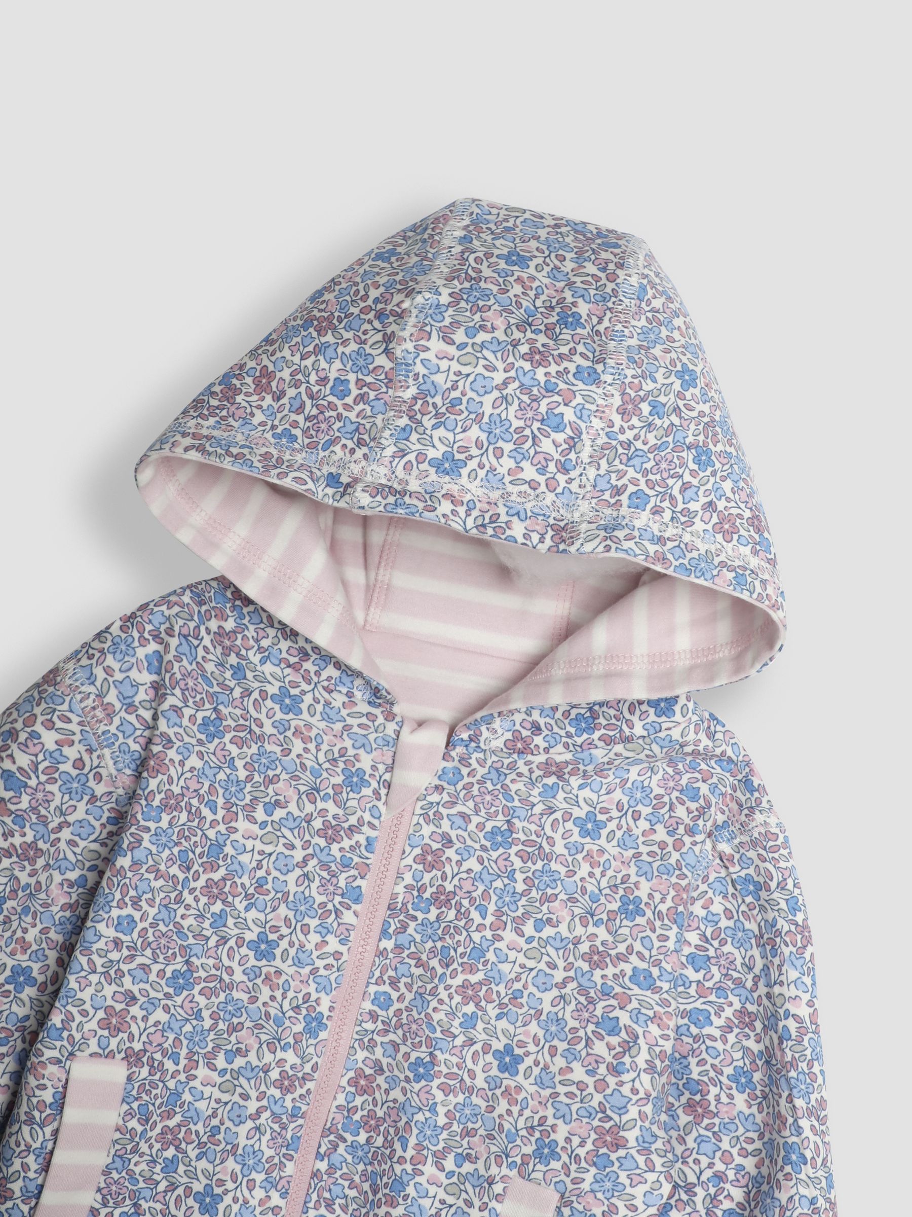 Pink Bunny & Mouse Appliqué Reversible Hoodie - Image 6 of 8