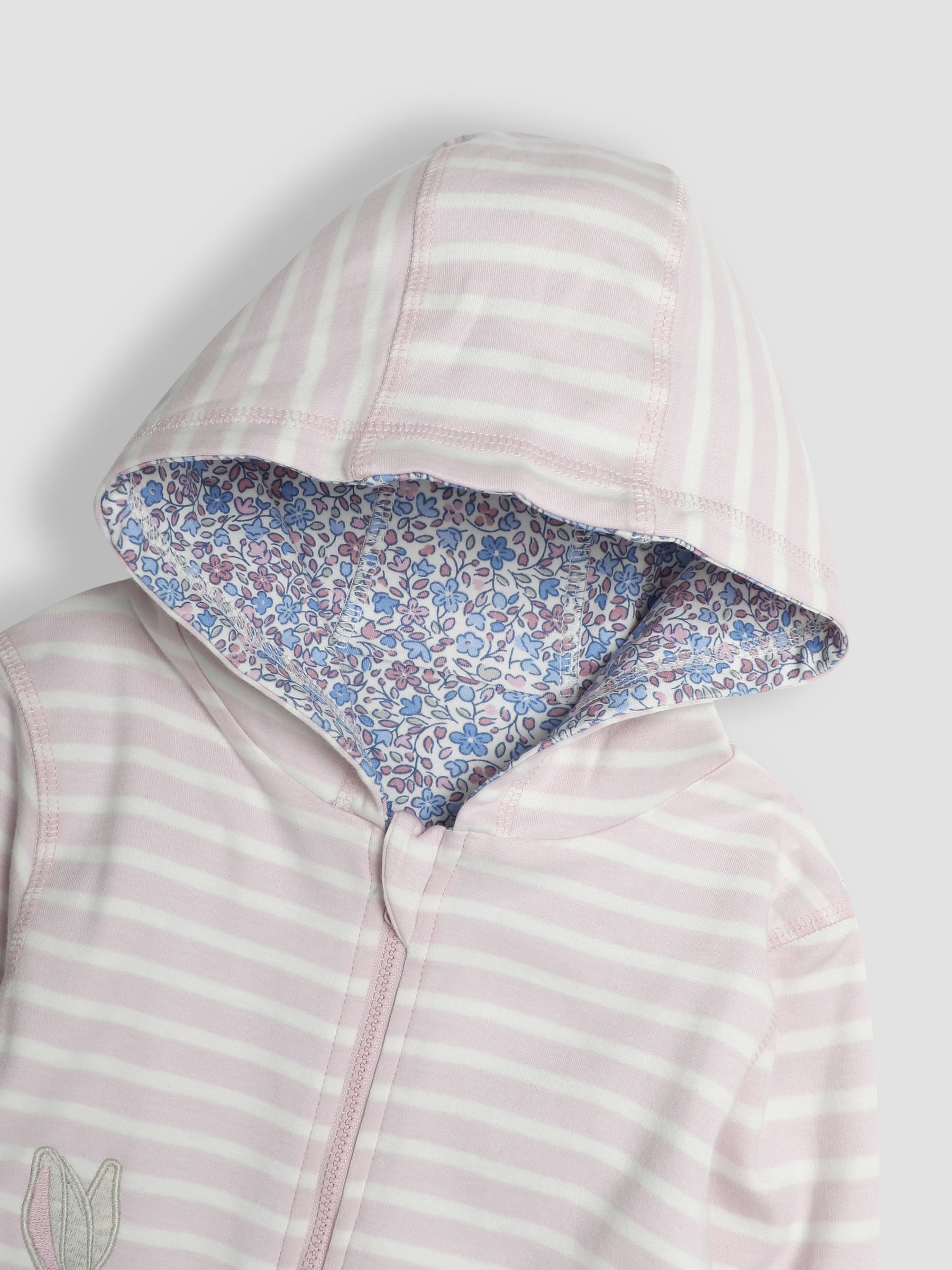Pink Bunny & Mouse Appliqué Reversible Hoodie - Image 8 of 8