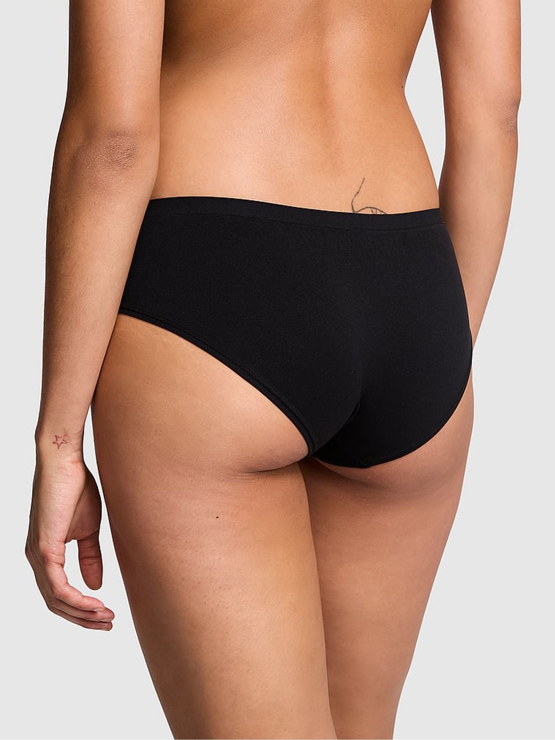 Black With Orange Graphic Hipster Knickers - Image 2 of 3