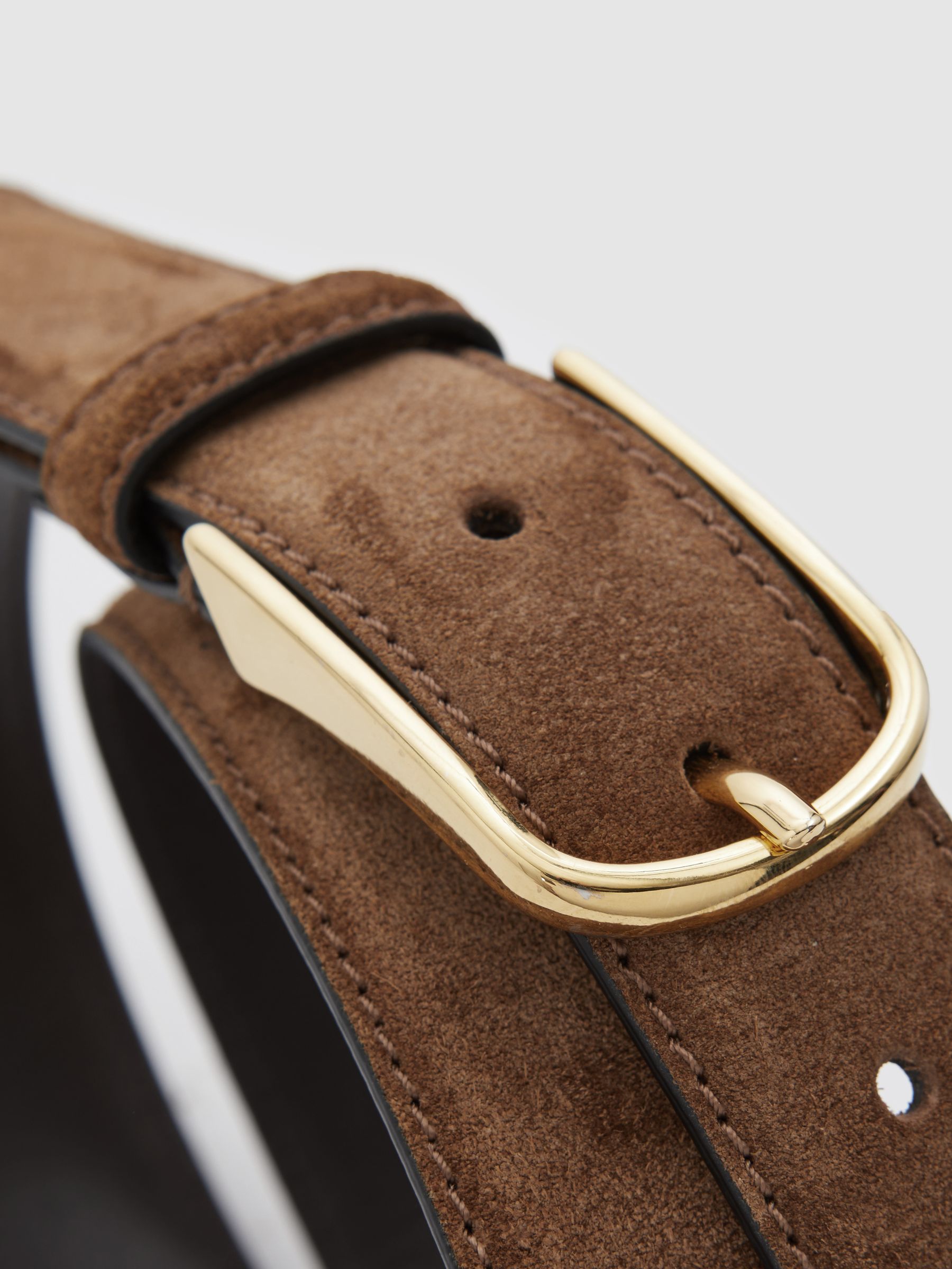 Suede Belt in Tan - Image 4 of 4