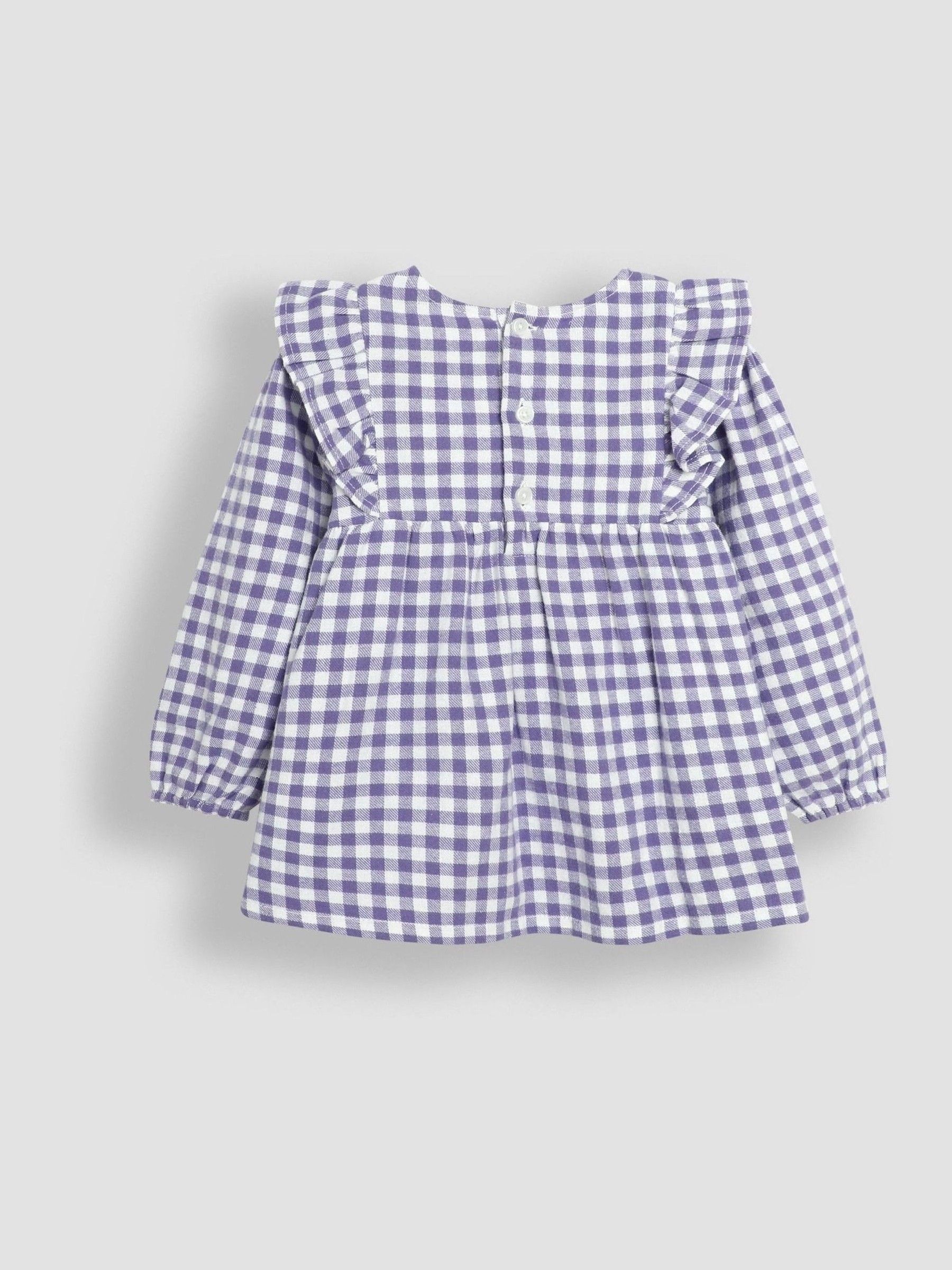 Lilac Embroidered Frill Shoulder Blouse & Leggings Set - Image 2 of 6