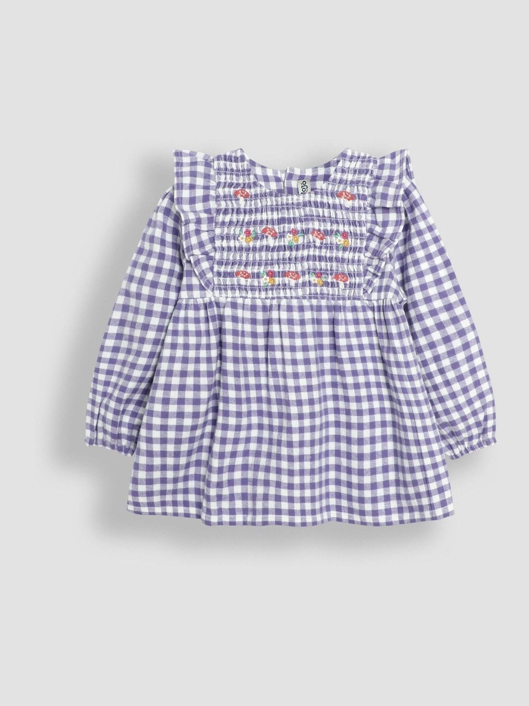 Lilac Embroidered Frill Shoulder Blouse & Leggings Set - Image 3 of 6