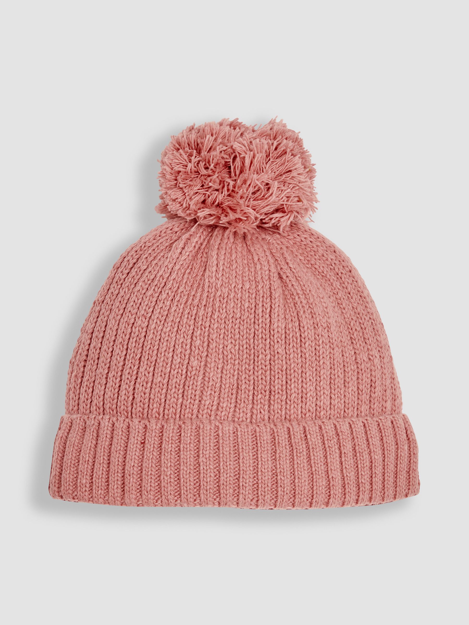 Dusky Pink Rib Hat & Gloves Set - Image 2 of 4