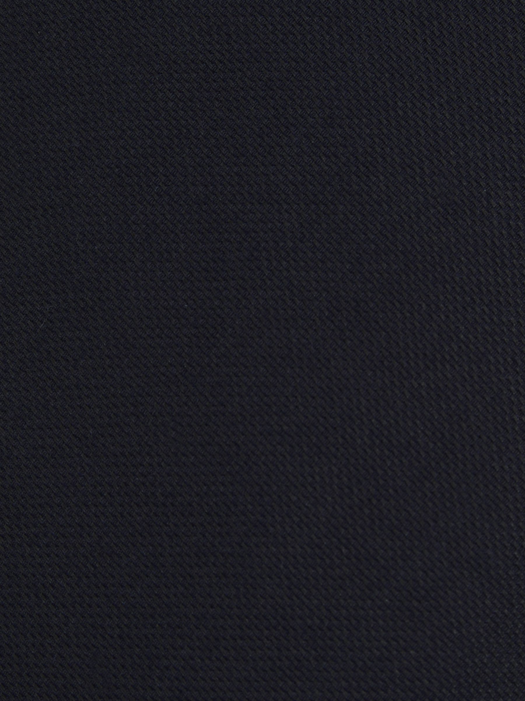 Plain Woven Tie with Silk and Wool in Navy - Image 4 of 4