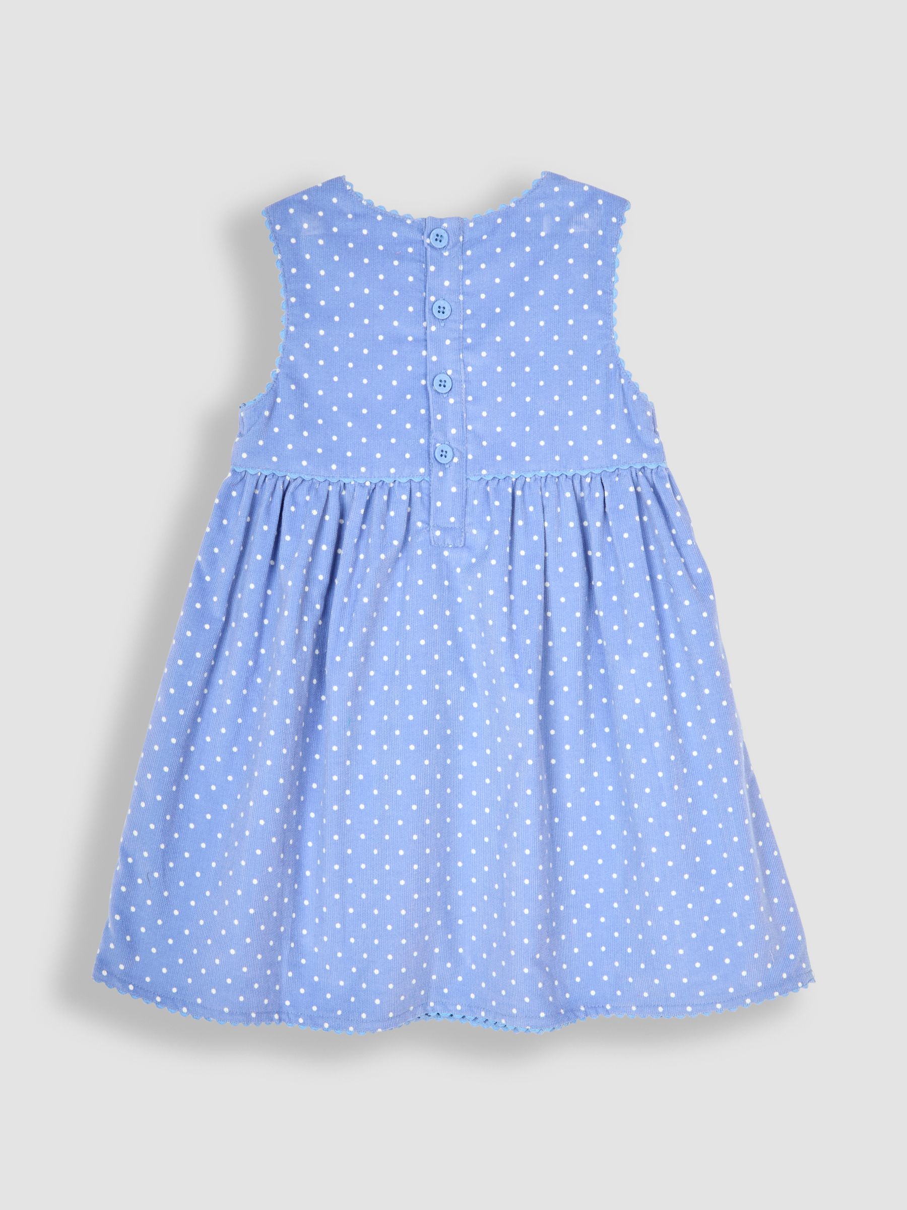 Blue Bunny Applique Cord Dress - Image 4 of 6