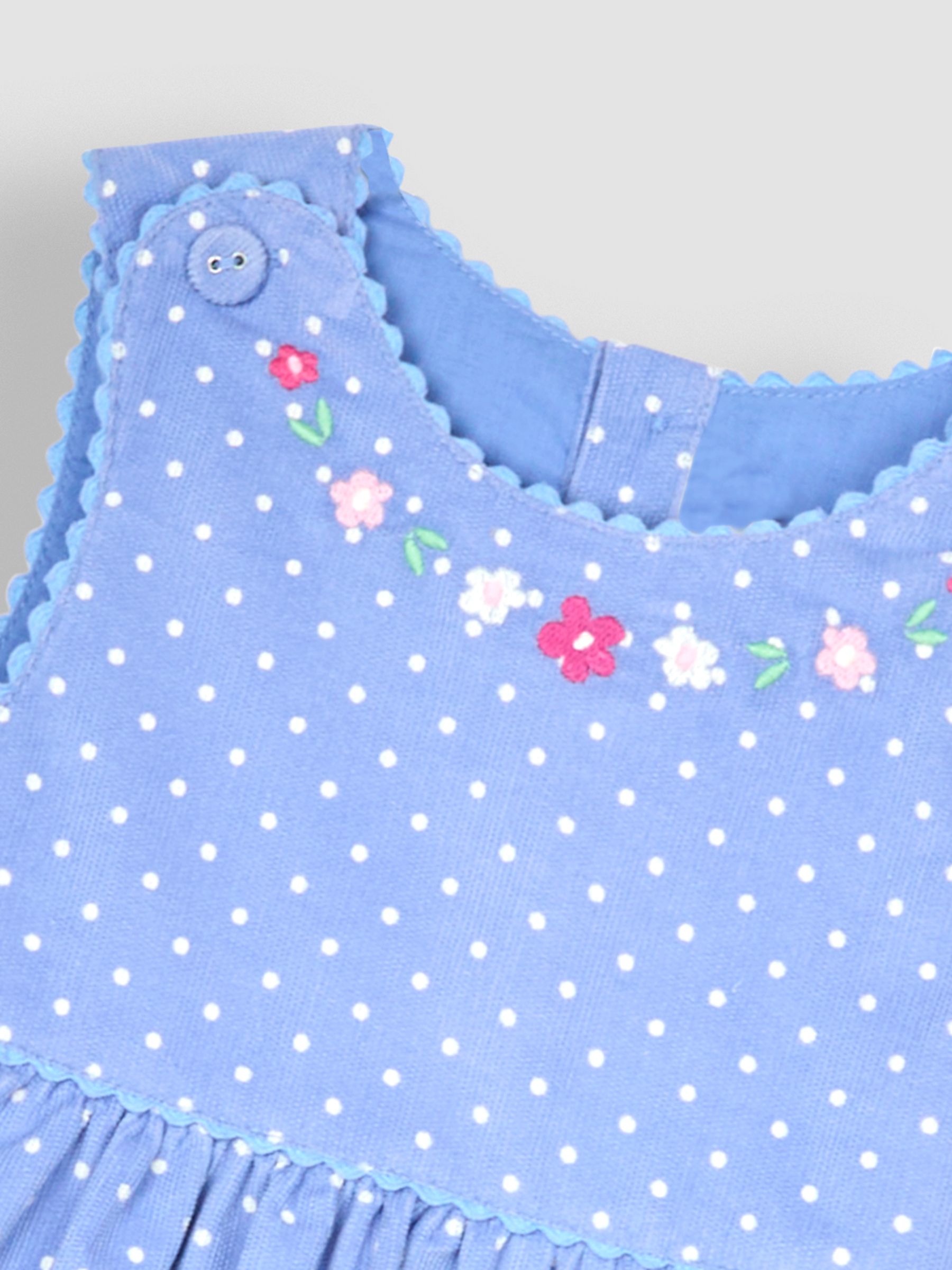 Blue Bunny Applique Cord Dress - Image 5 of 6