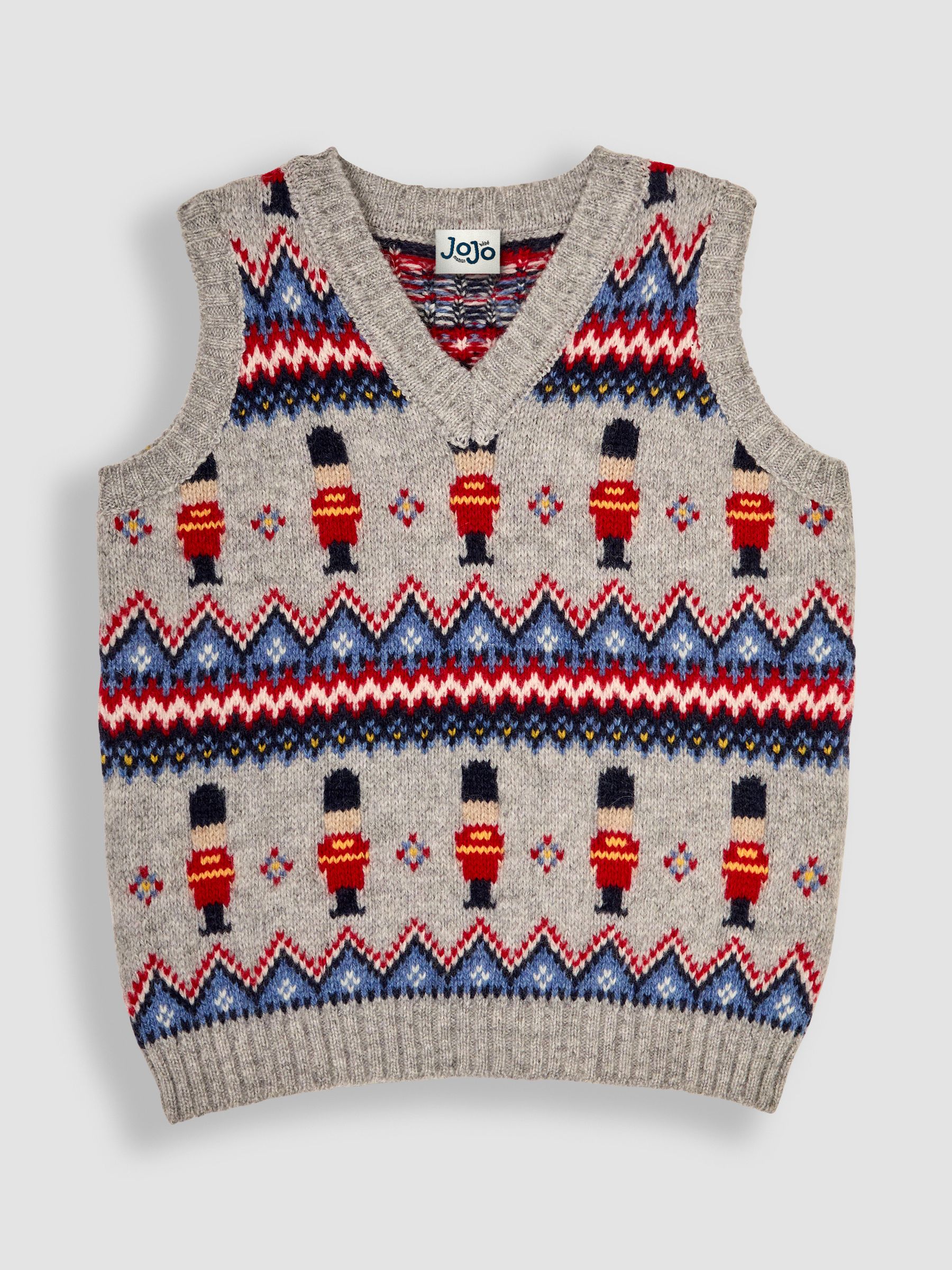 Grey Marl Soldier Knit Tank Top - Image 1 of 3