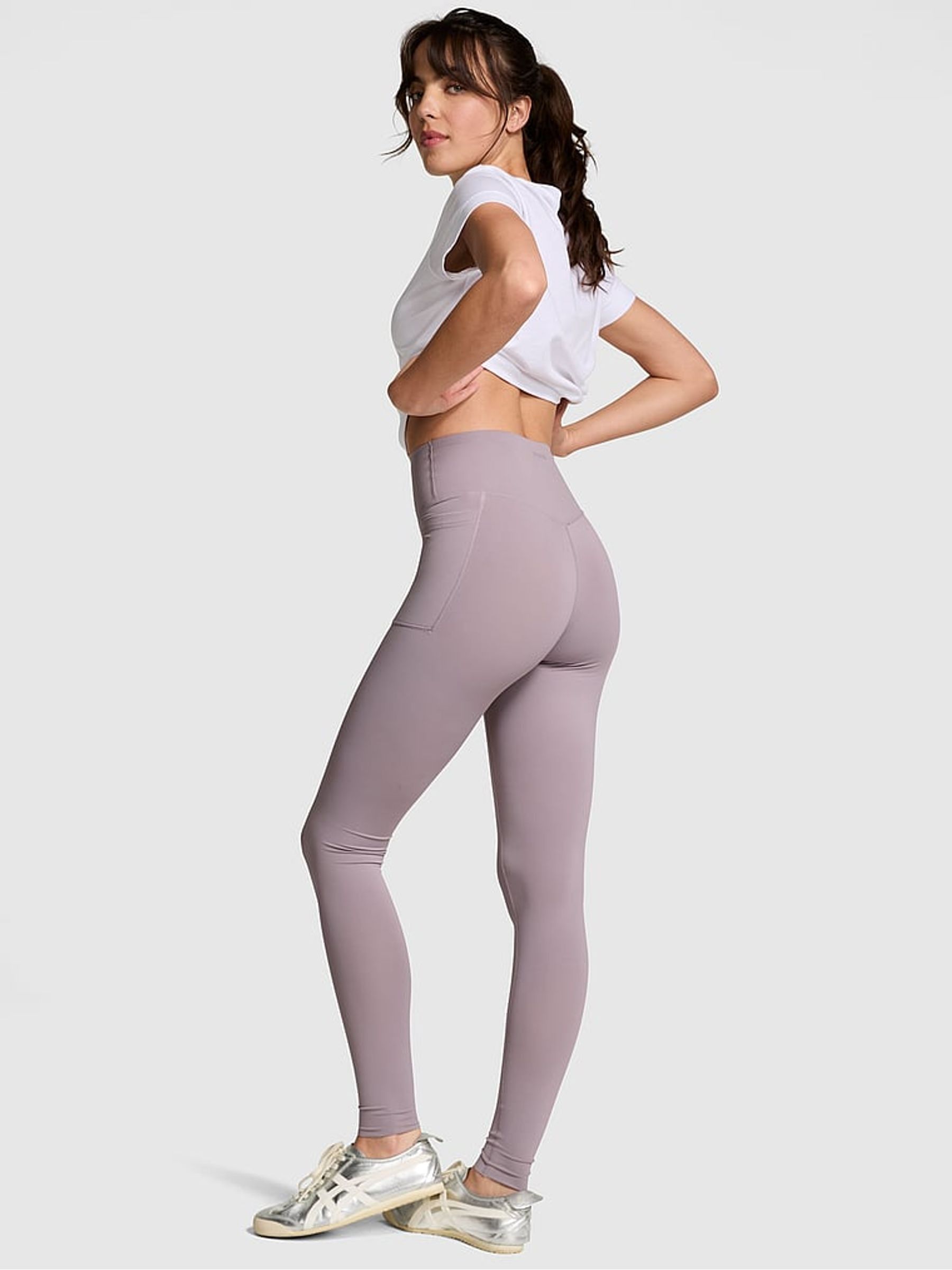 Dusty Purple Relay Compression Leggings - Image 2 of 3