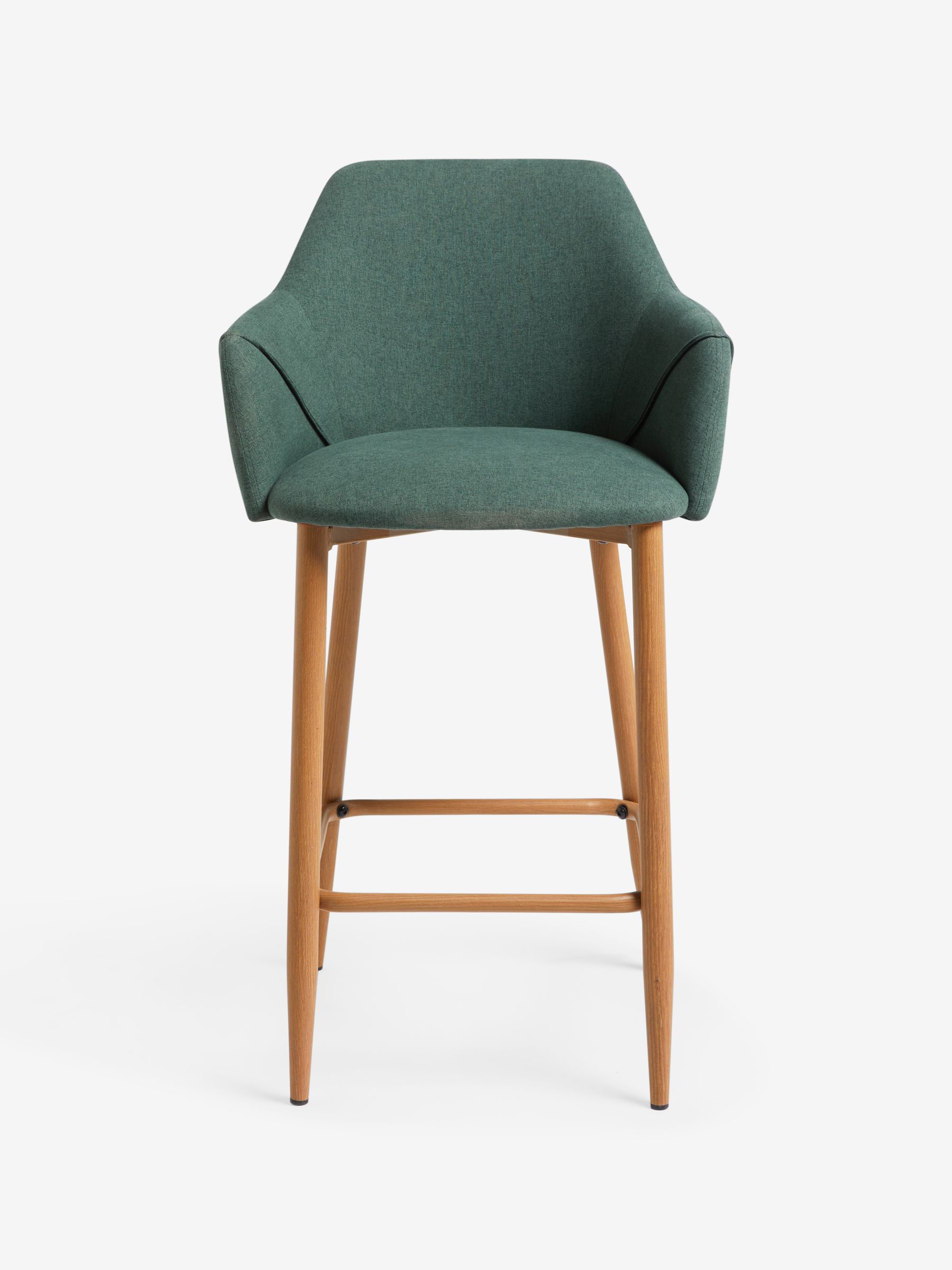 Bay Green and Oak Legs Lule Bar Stool - Image 6 of 6