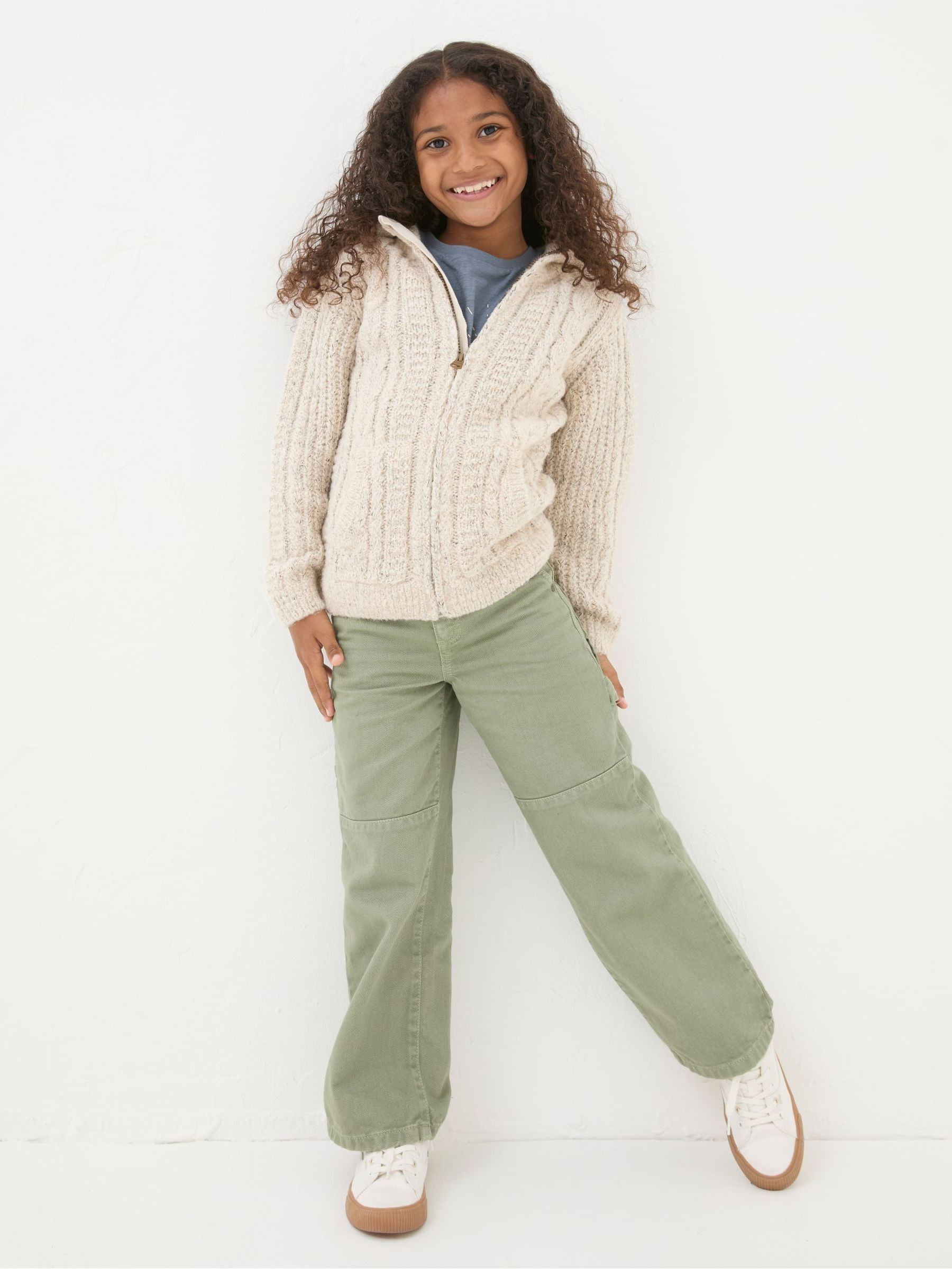 Alicia Cream Knit Hoodie - Image 1 of 5