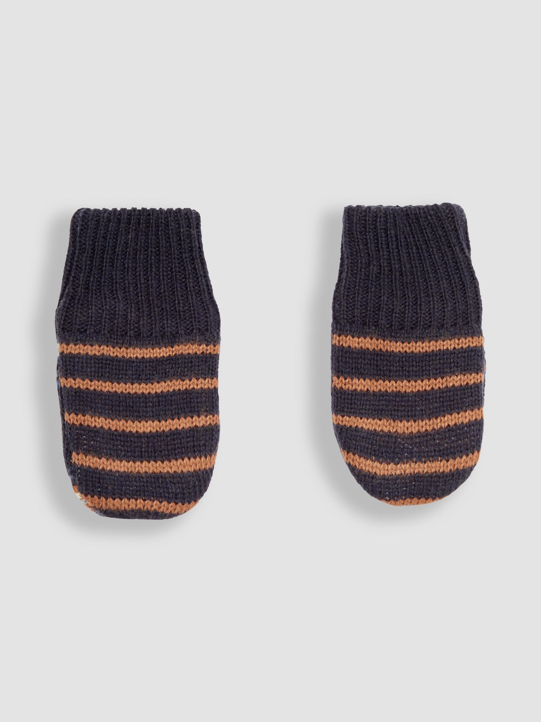 Navy Fair Isle Pattern Mittens - Image 2 of 3