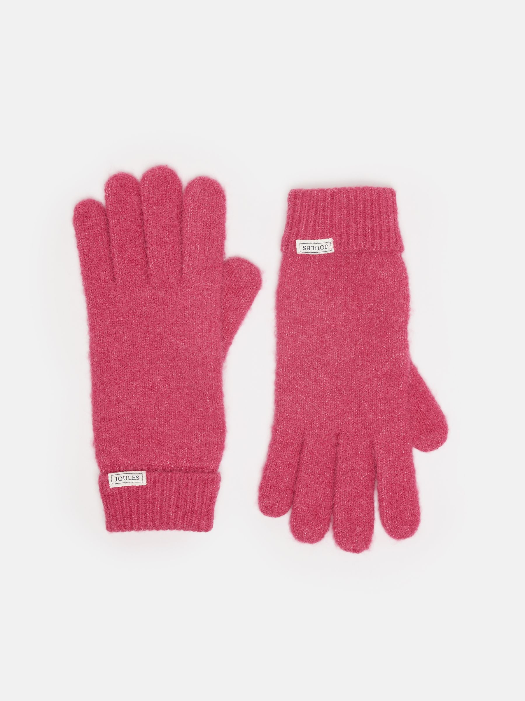 Caversham Pink Knitted Gloves - Image 1 of 3 Caversham Pink Knitted Gloves - Image 1 of 3