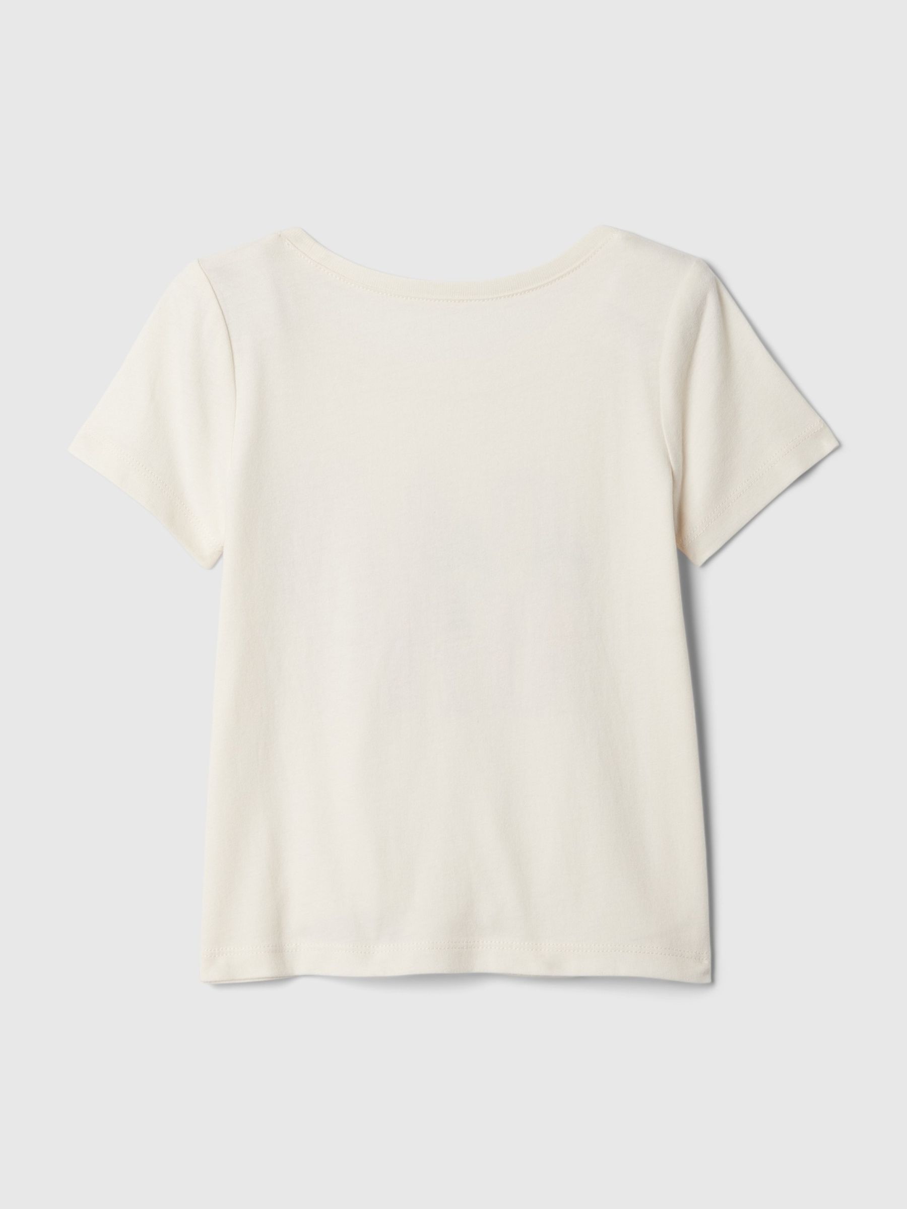 White Cotton Logo Graphic Short Sleeve Baby T-Shirt (Newborn-5yrs) - Image 2 of 3