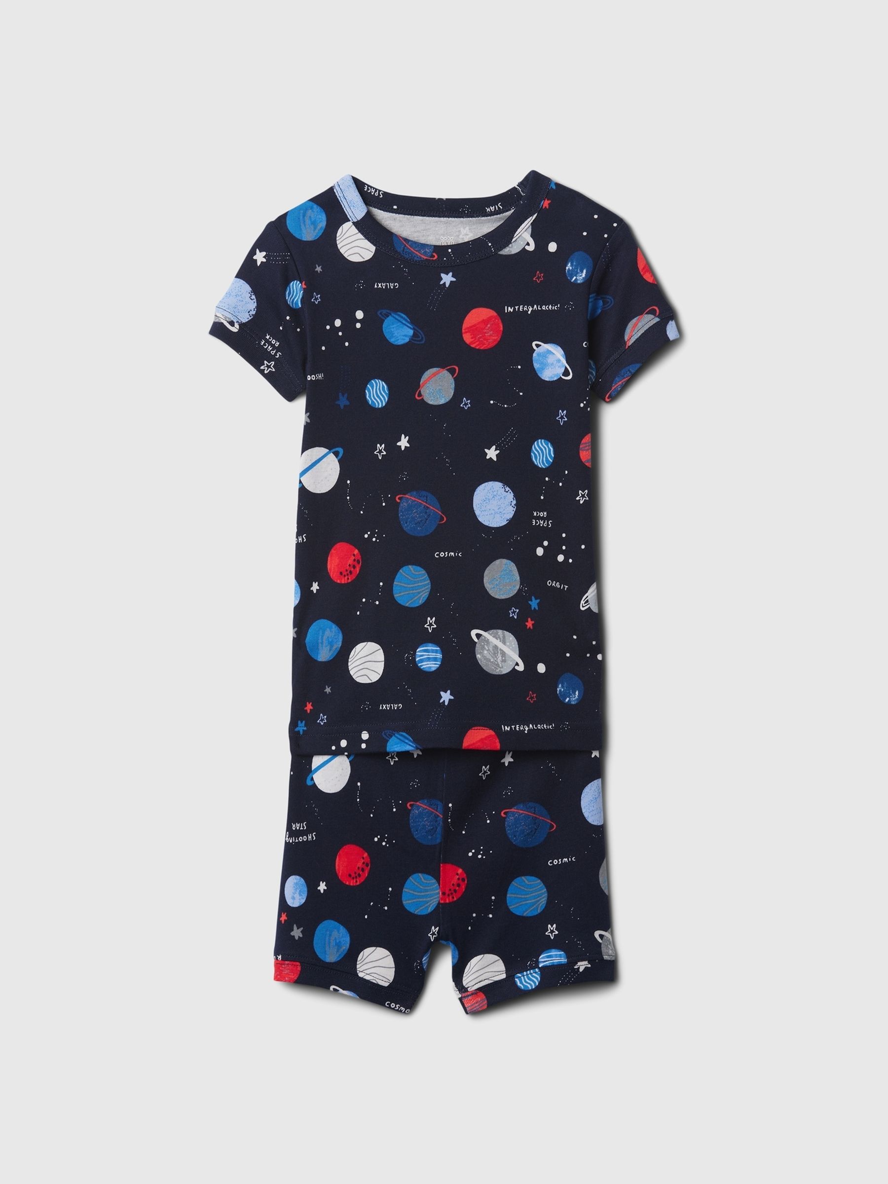 Blue Planet Organic Cotton Short Sleeve Pyjama Set (12mths-5yrs) - Image 1 of 3
