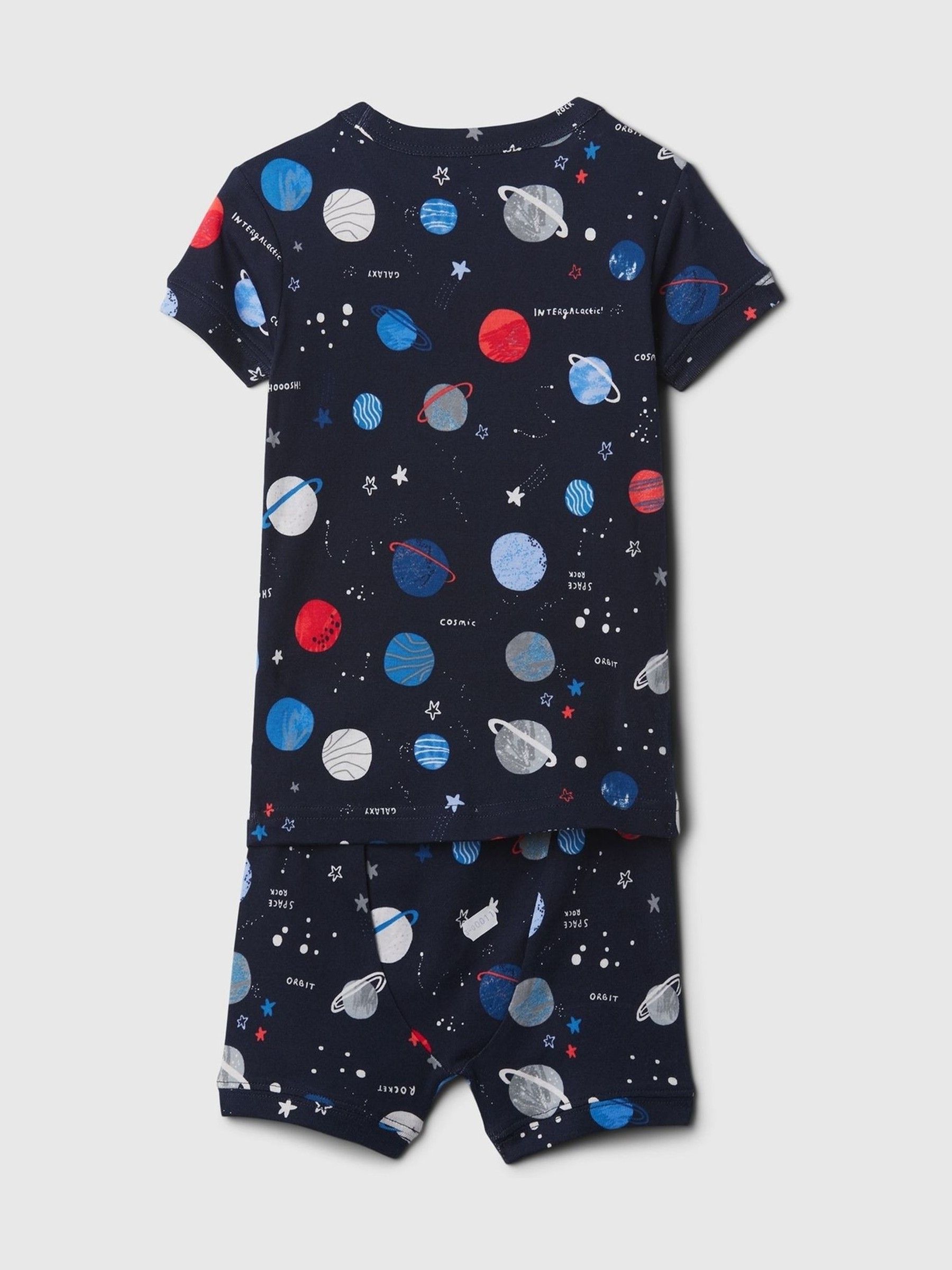 Blue Planet Organic Cotton Short Sleeve Pyjama Set (12mths-5yrs) - Image 2 of 3