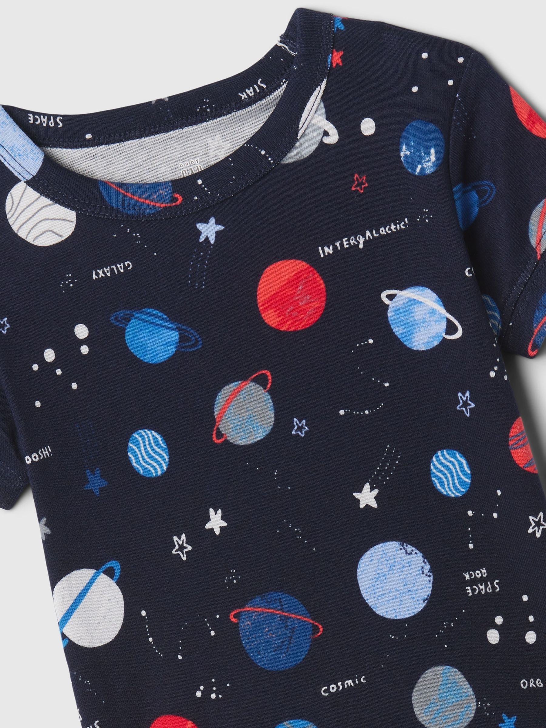 Blue Planet Organic Cotton Short Sleeve Pyjama Set (12mths-5yrs) - Image 3 of 3