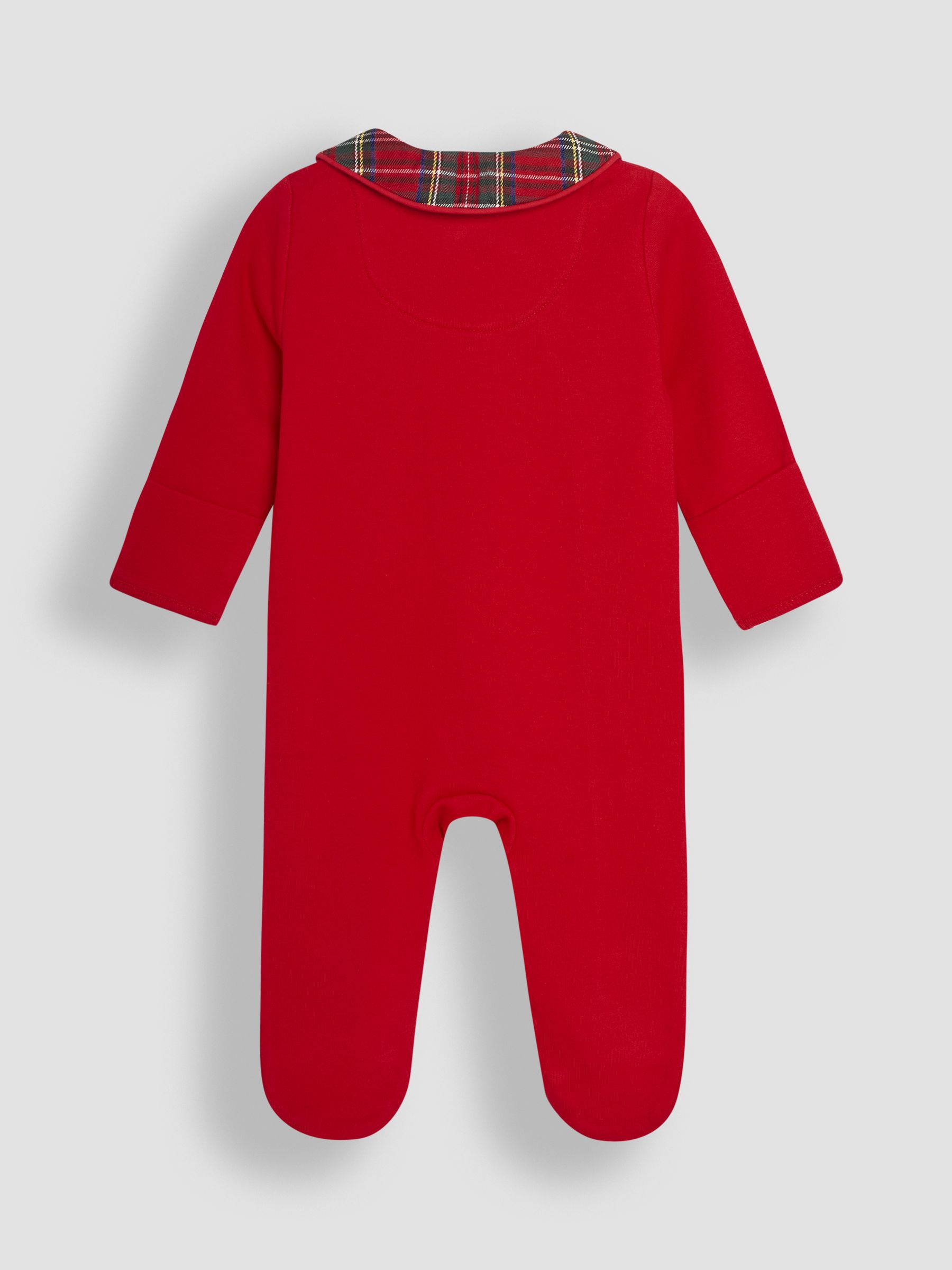 Red My First Christmas Tartan Sleepsuit - Image 4 of 5