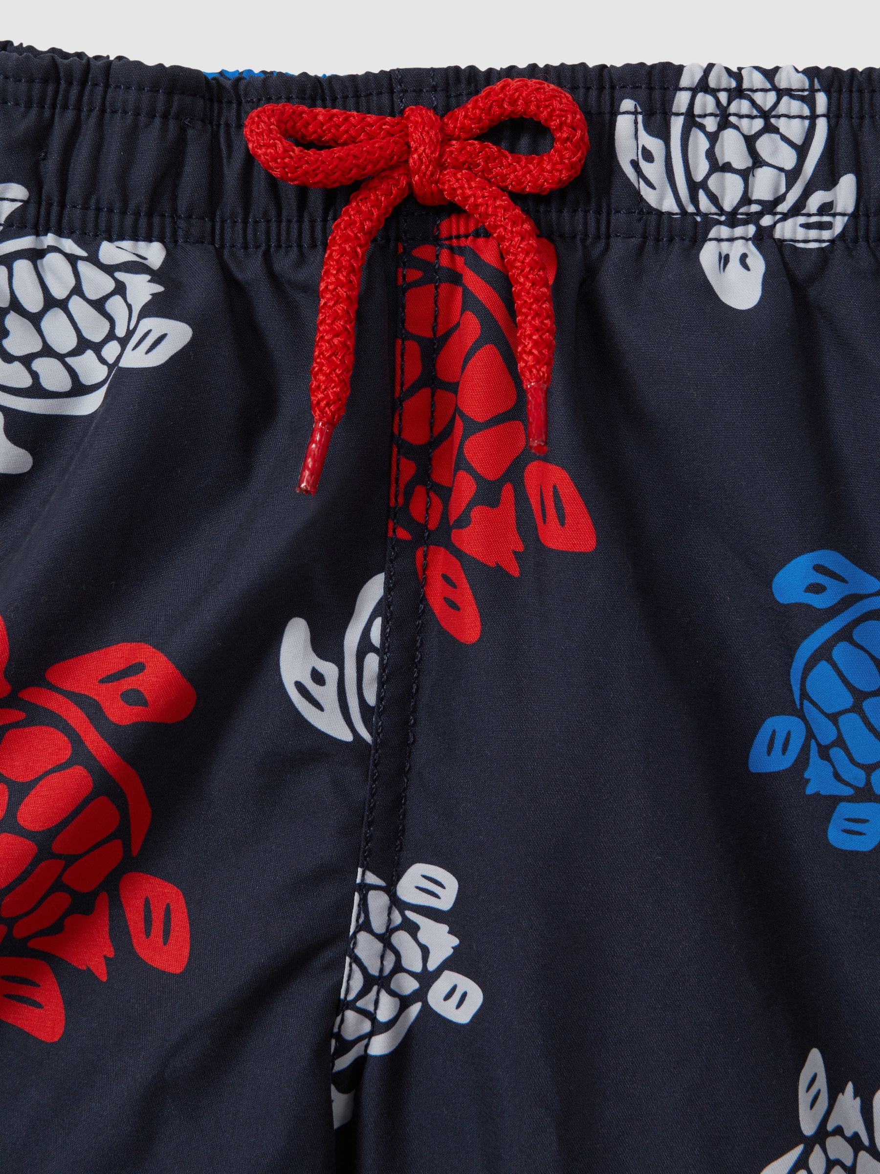 Vilebrequin Turtle Print Swim Shorts in Bleu Marine - Image 2 of 2