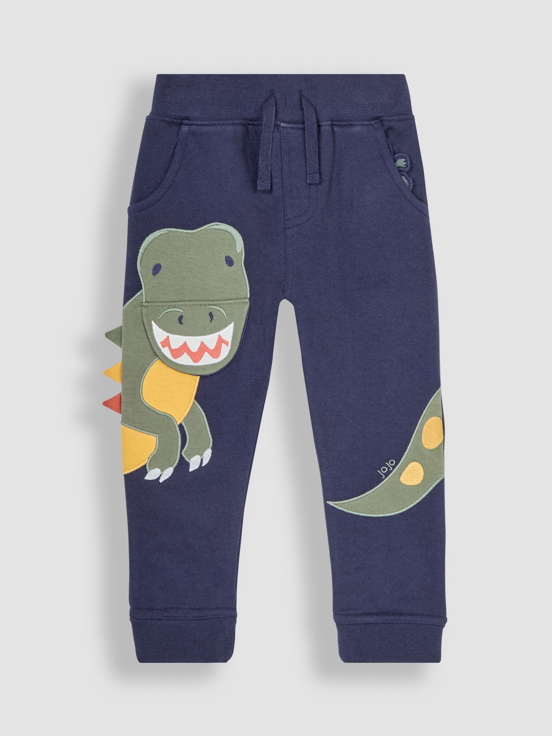 Navy Blue TRex Appliqué Pet in Pocket Joggers - Image 1 of 4