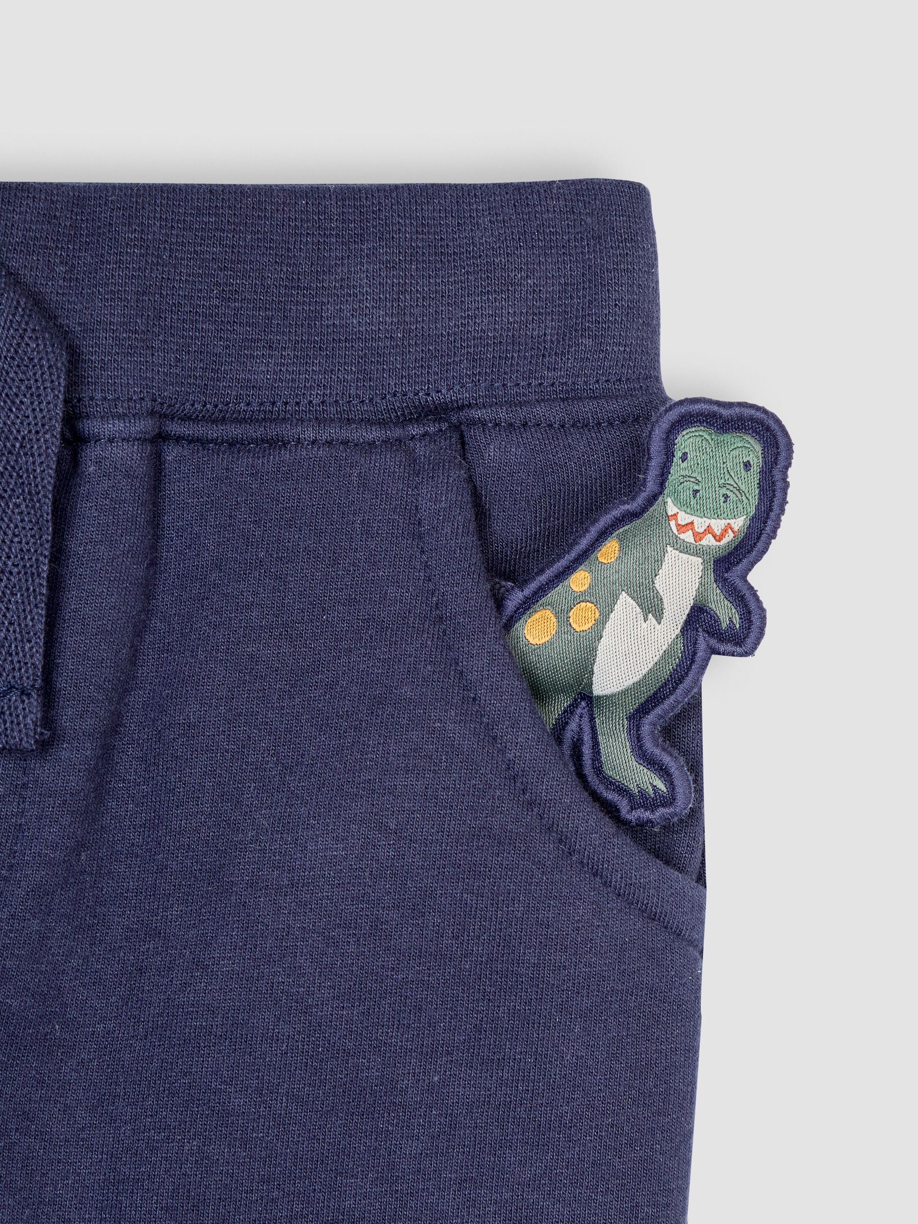 Navy Blue TRex Appliqué Pet in Pocket Joggers - Image 3 of 4
