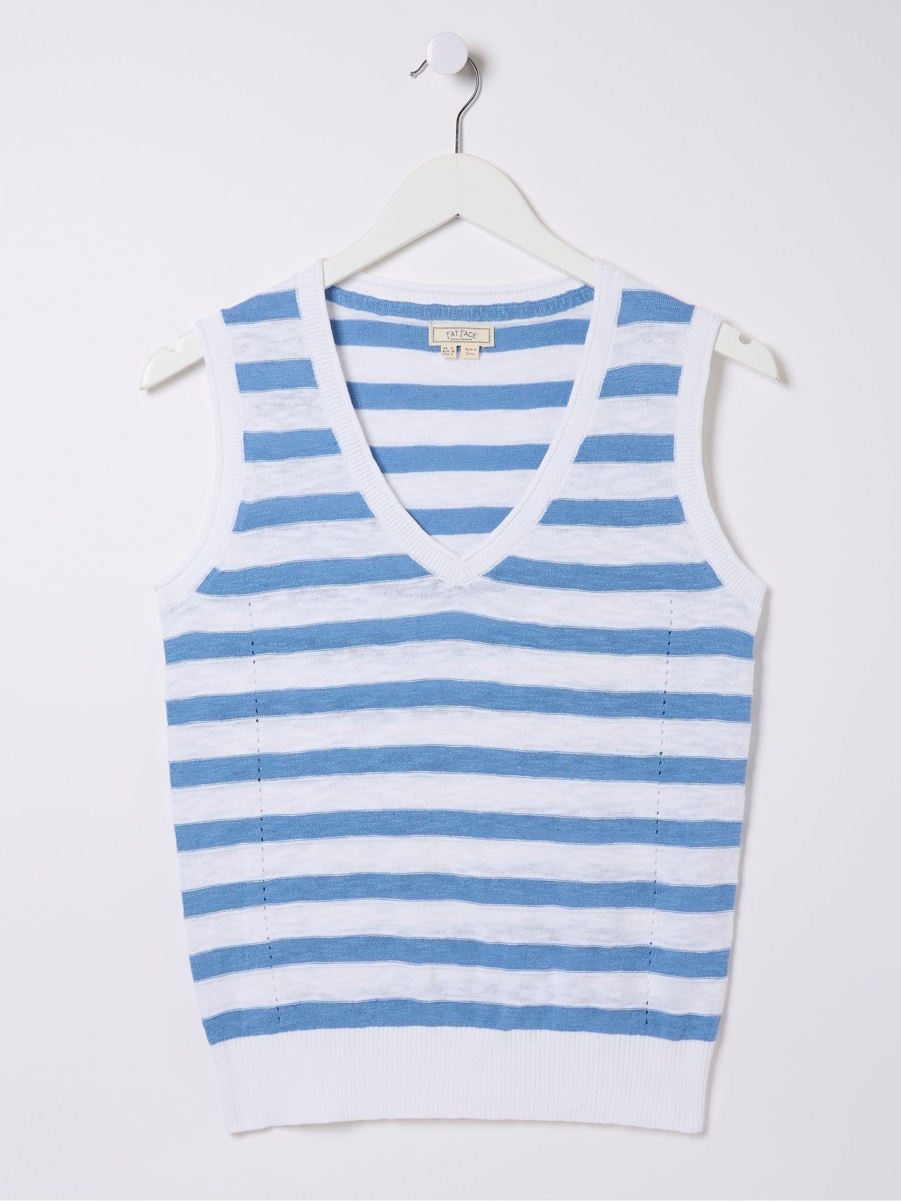 Breton Blue Stripe Knitted Tank - Image 10 of 10