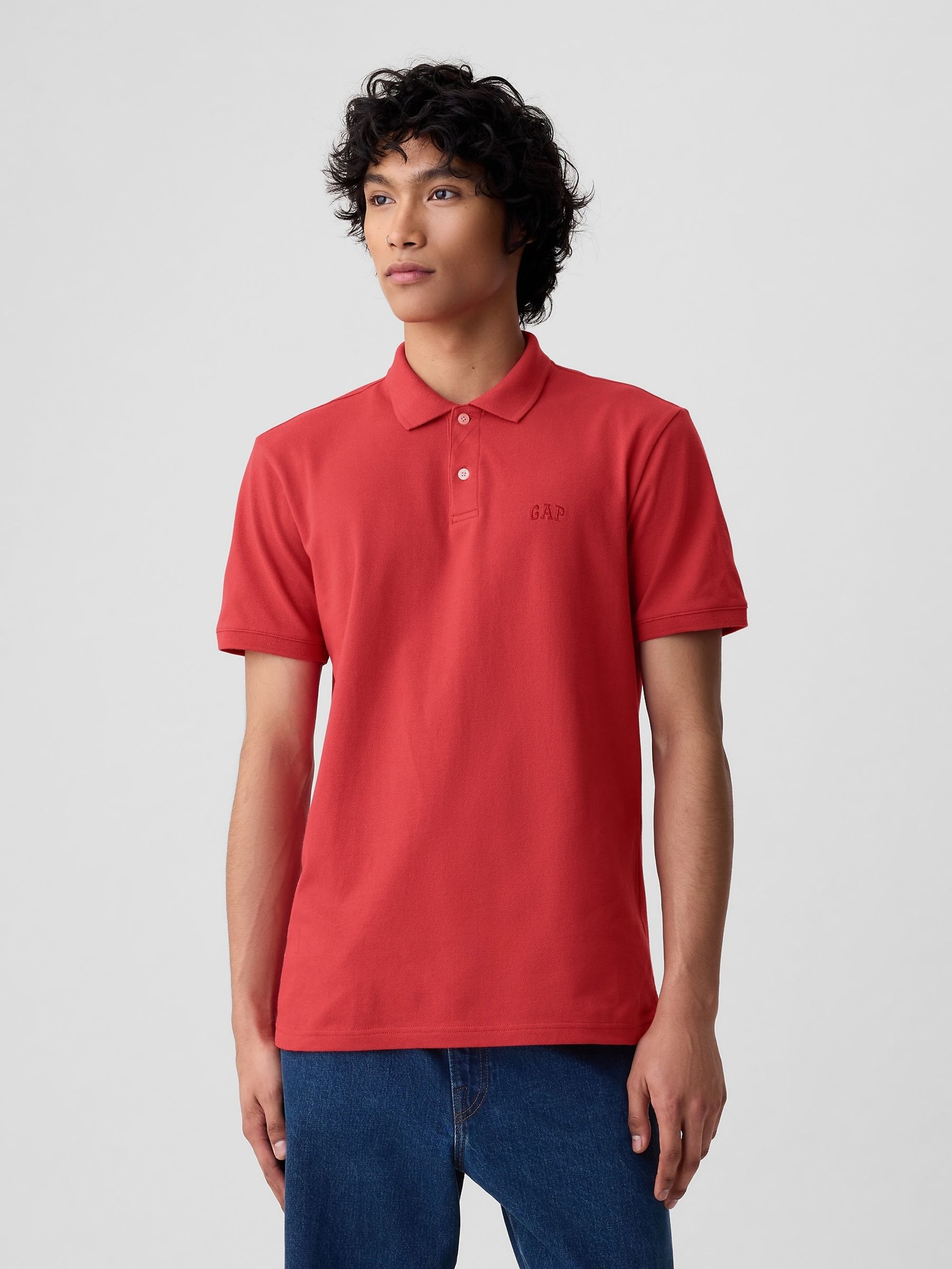 Red Logo Polo Shirt - Image 1 of 4